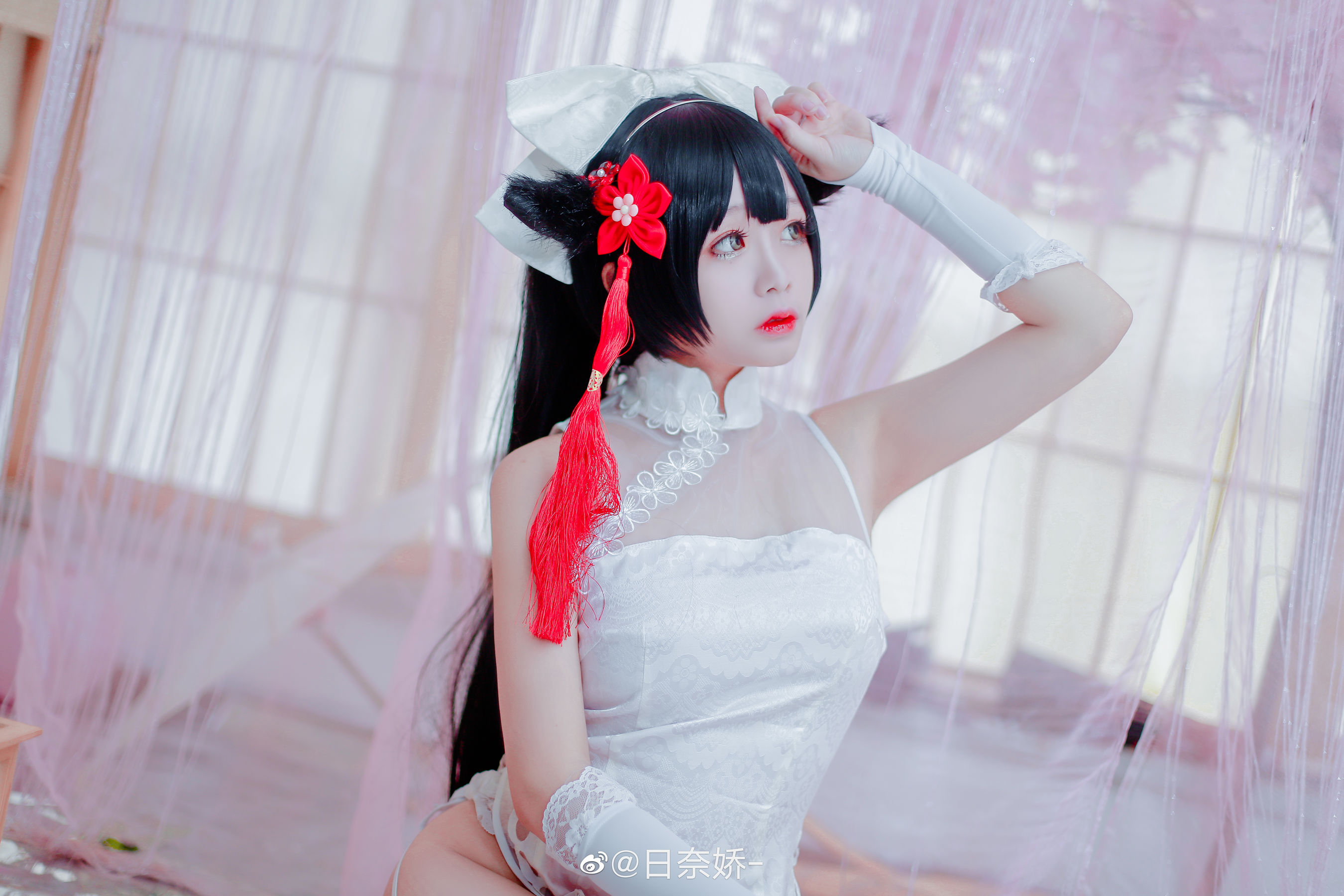图片[6] - 日奈娇 - 高雄獒红+白旗袍 [17P] - 机器猫次元 - 机器猫次元