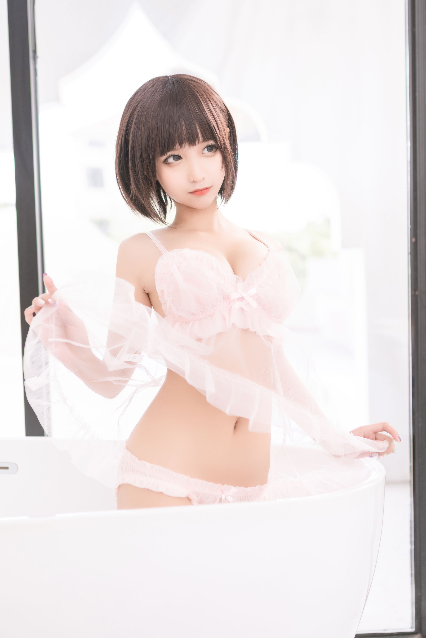 图片[1] - 蠢沫沫 - 粉纱 [40P] - 机器猫次元 - 机器猫次元