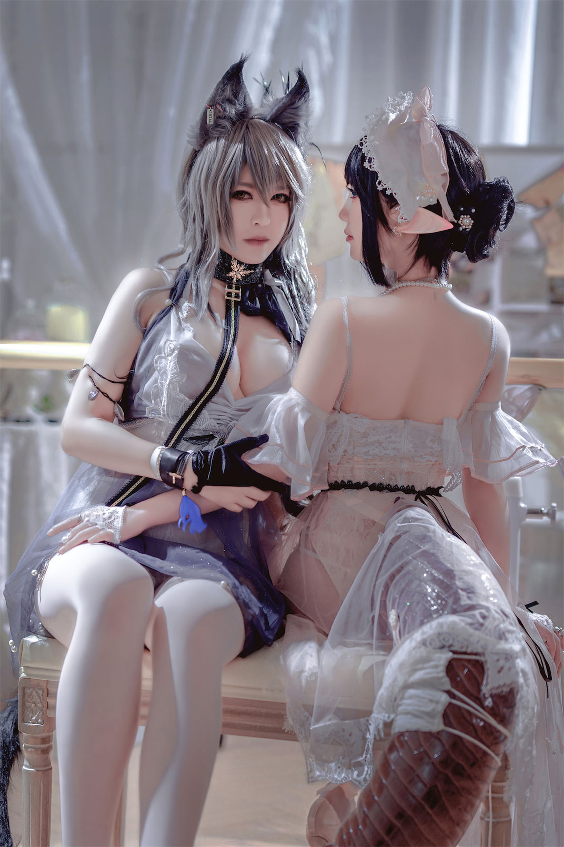 图片[7] - 半半子 - Arknights 黑x森蚺バレエ [56P] - 机器猫次元 - 机器猫次元