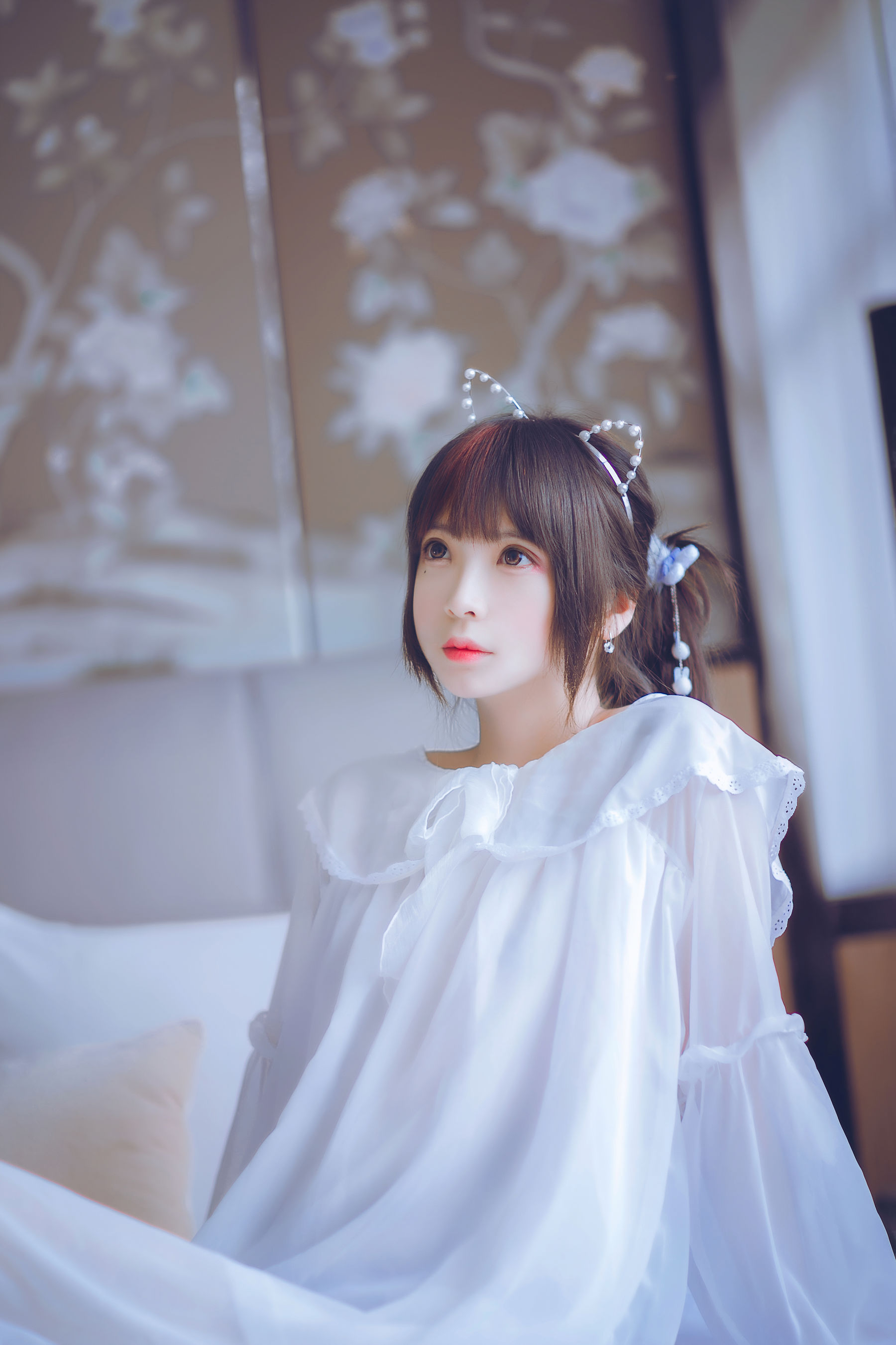 图片[1] - 疯猫ss 白色睡衣 [24P] - 机器猫次元 - 机器猫次元