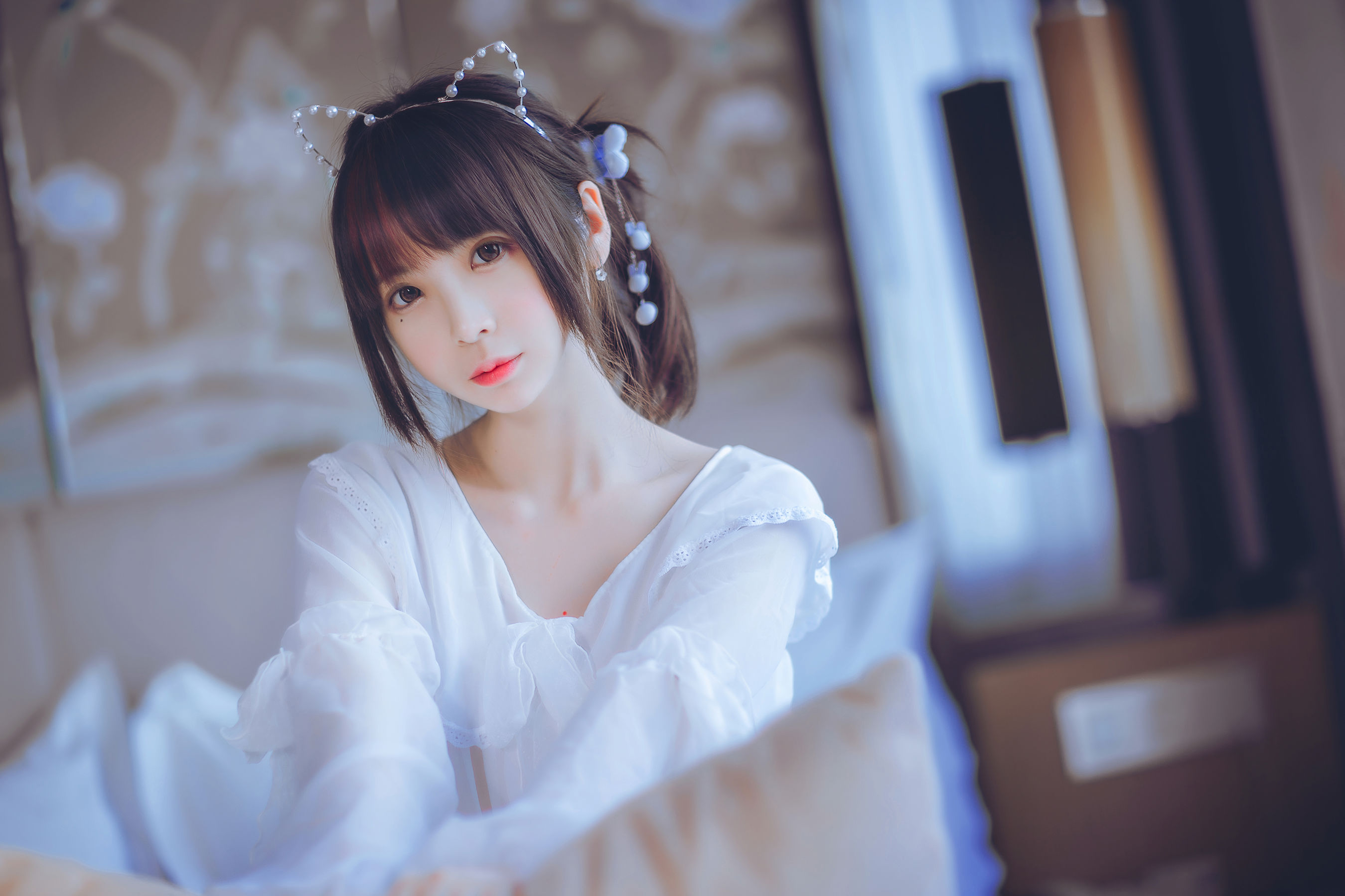 图片[4] - 疯猫ss 白色睡衣 [24P] - 机器猫次元 - 机器猫次元
