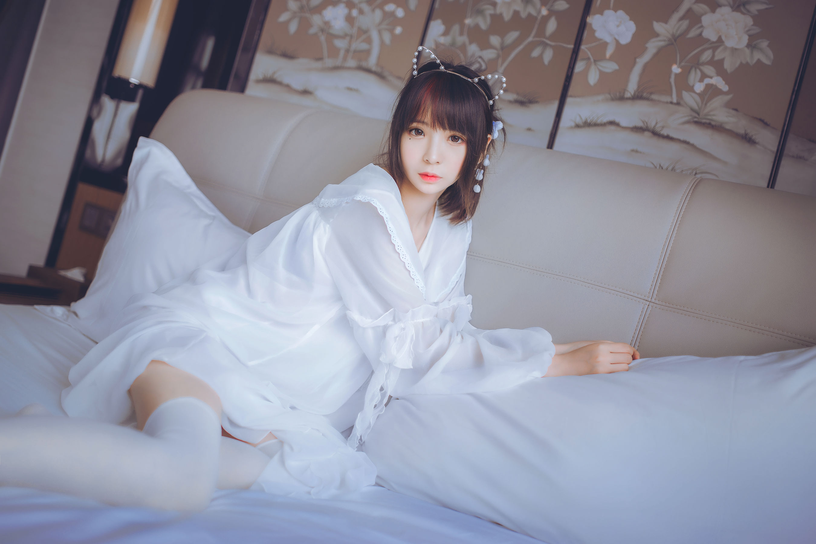 图片[8] - 疯猫ss 白色睡衣 [24P] - 机器猫次元 - 机器猫次元