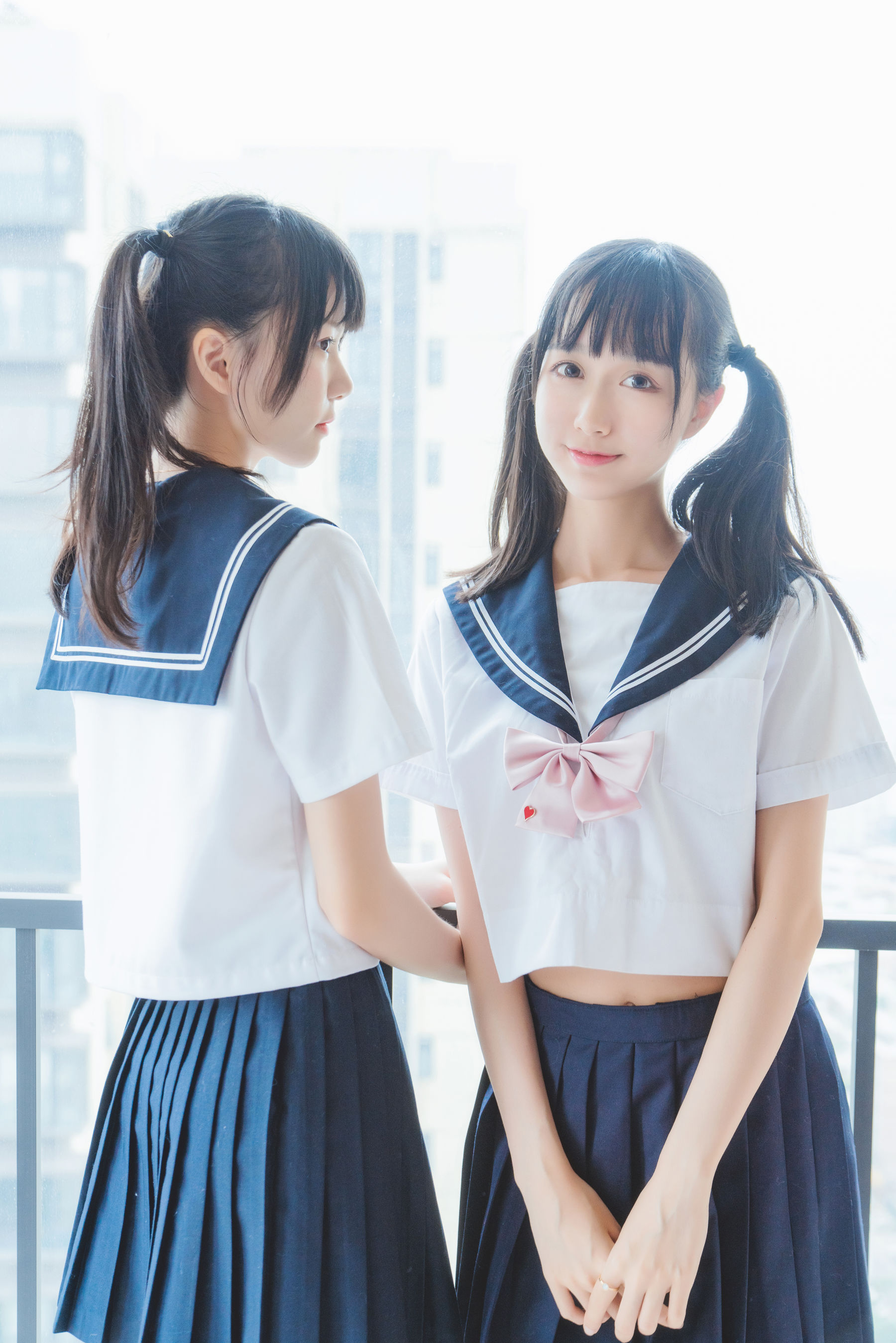 图片[1] - 木绵绵OwO&桜桃喵 她(制服×制服) [38P] - 机器猫次元 - 机器猫次元