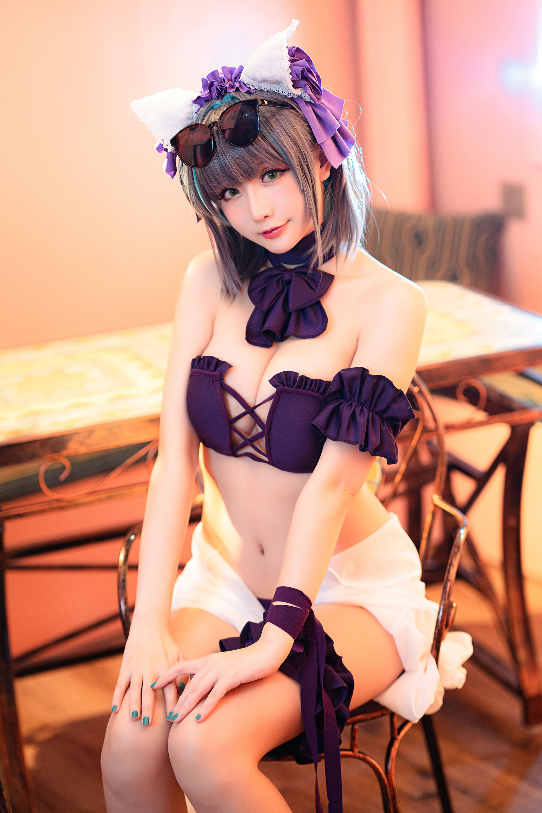 图片[1] - 星之迟迟 - R-Maid《柴郡泳装》 [35P] - 机器猫次元 - 机器猫次元