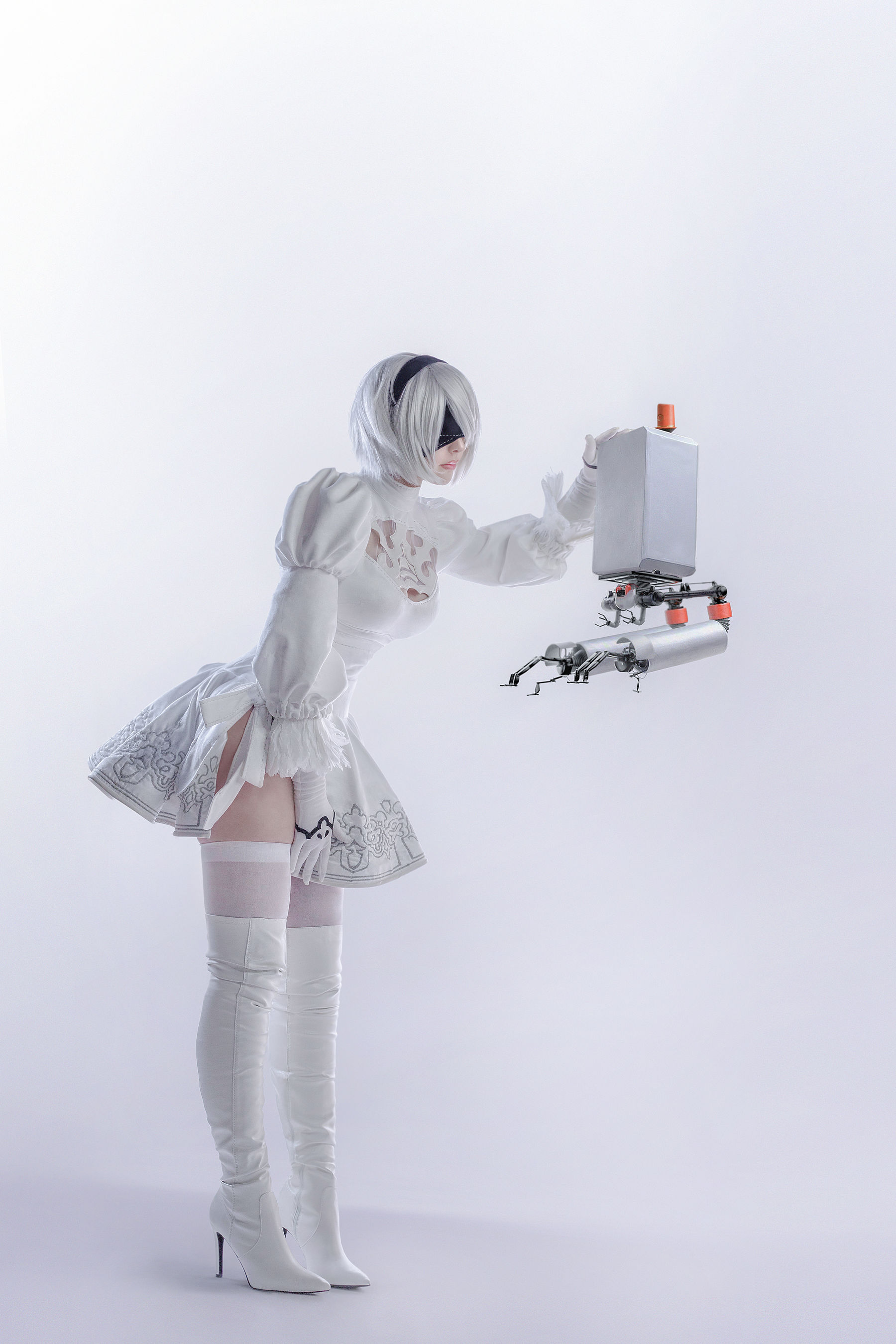 图片[1] - SayaTheFox - 2B White Dress [10P] - 机器猫次元 - 机器猫次元
