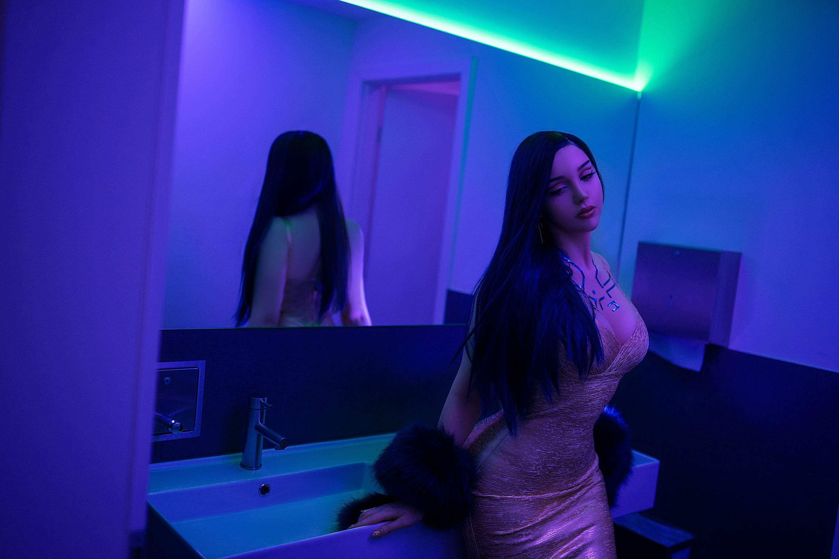 图片[3] - SayaTheFox - Cyberpunk Dress [15P] - 机器猫次元 - 机器猫次元