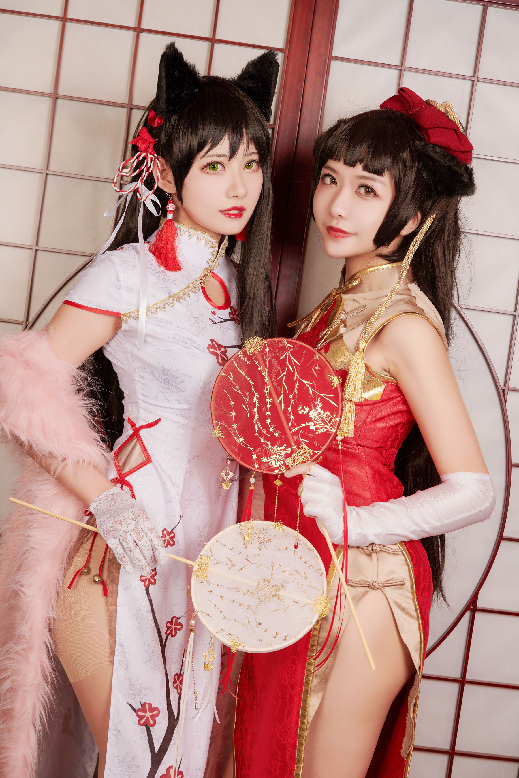 图片[2] - 源纱希喵喵喵&Meiyi_烛墨 犬獒旗袍 [12P] - 机器猫次元 - 机器猫次元