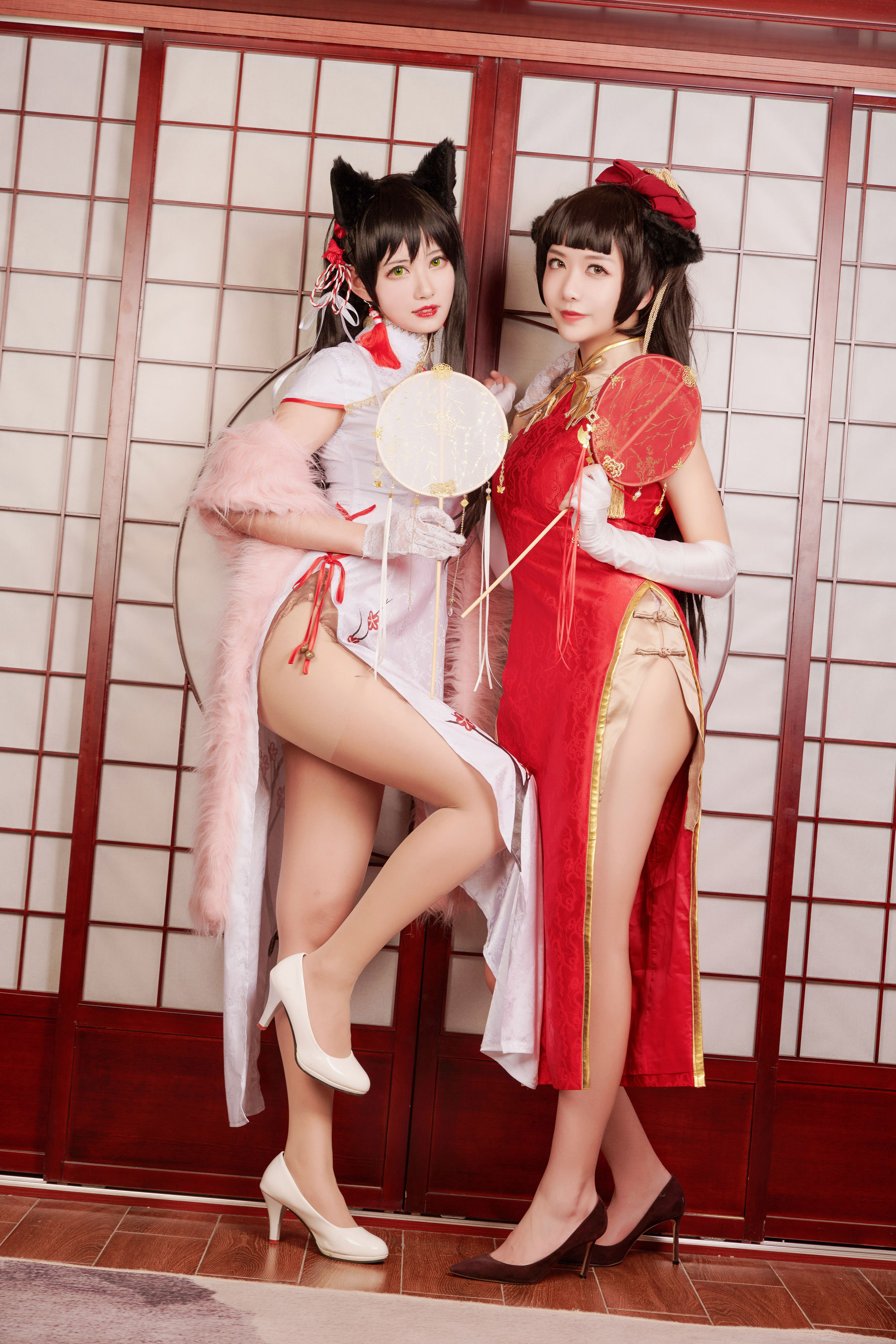 图片[3] - 源纱希喵喵喵&Meiyi_烛墨 犬獒旗袍 [12P] - 机器猫次元 - 机器猫次元