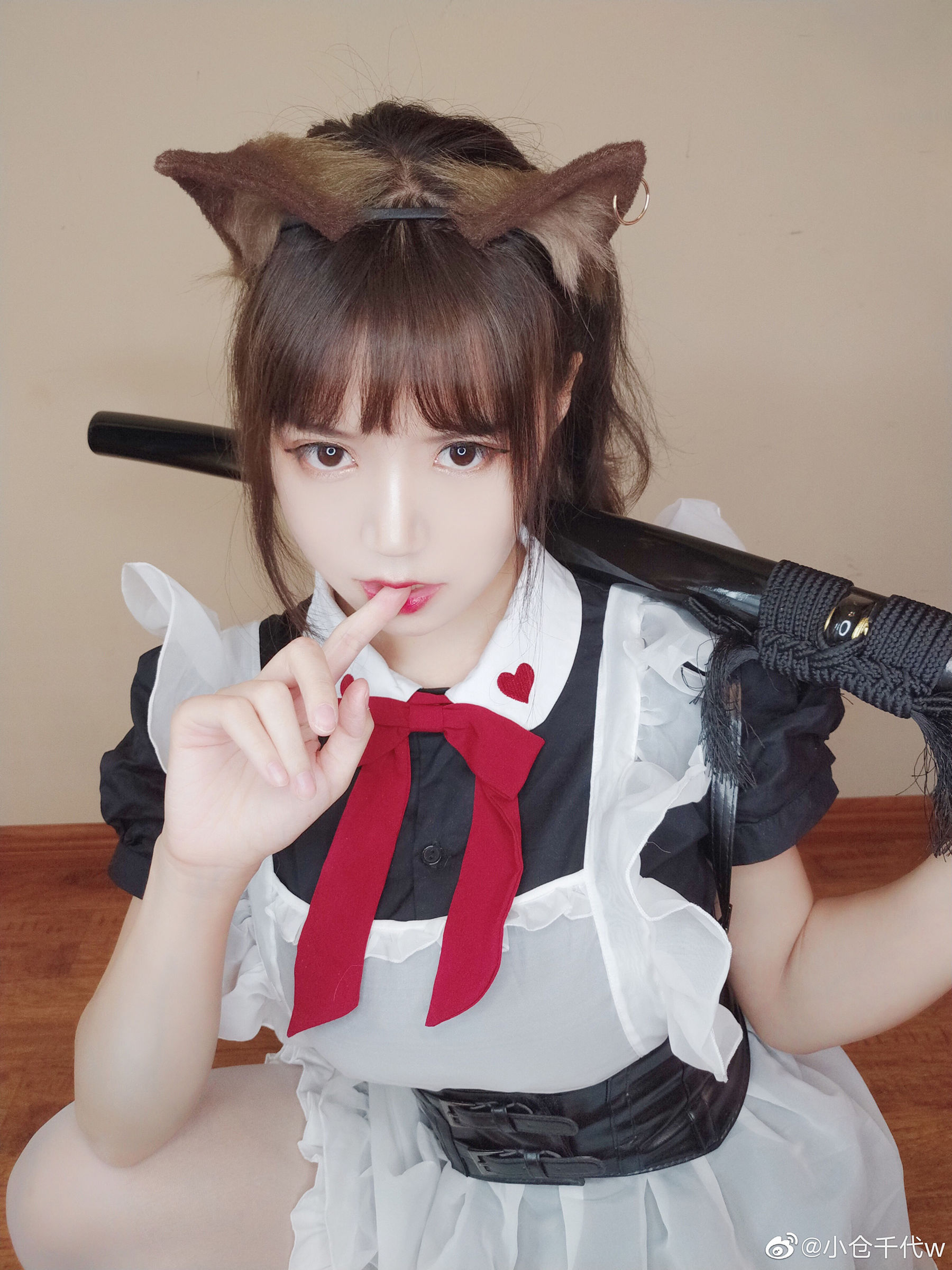 图片[1] - 小仓千代w - 带刀女仆 [9P] - 机器猫次元 - 机器猫次元