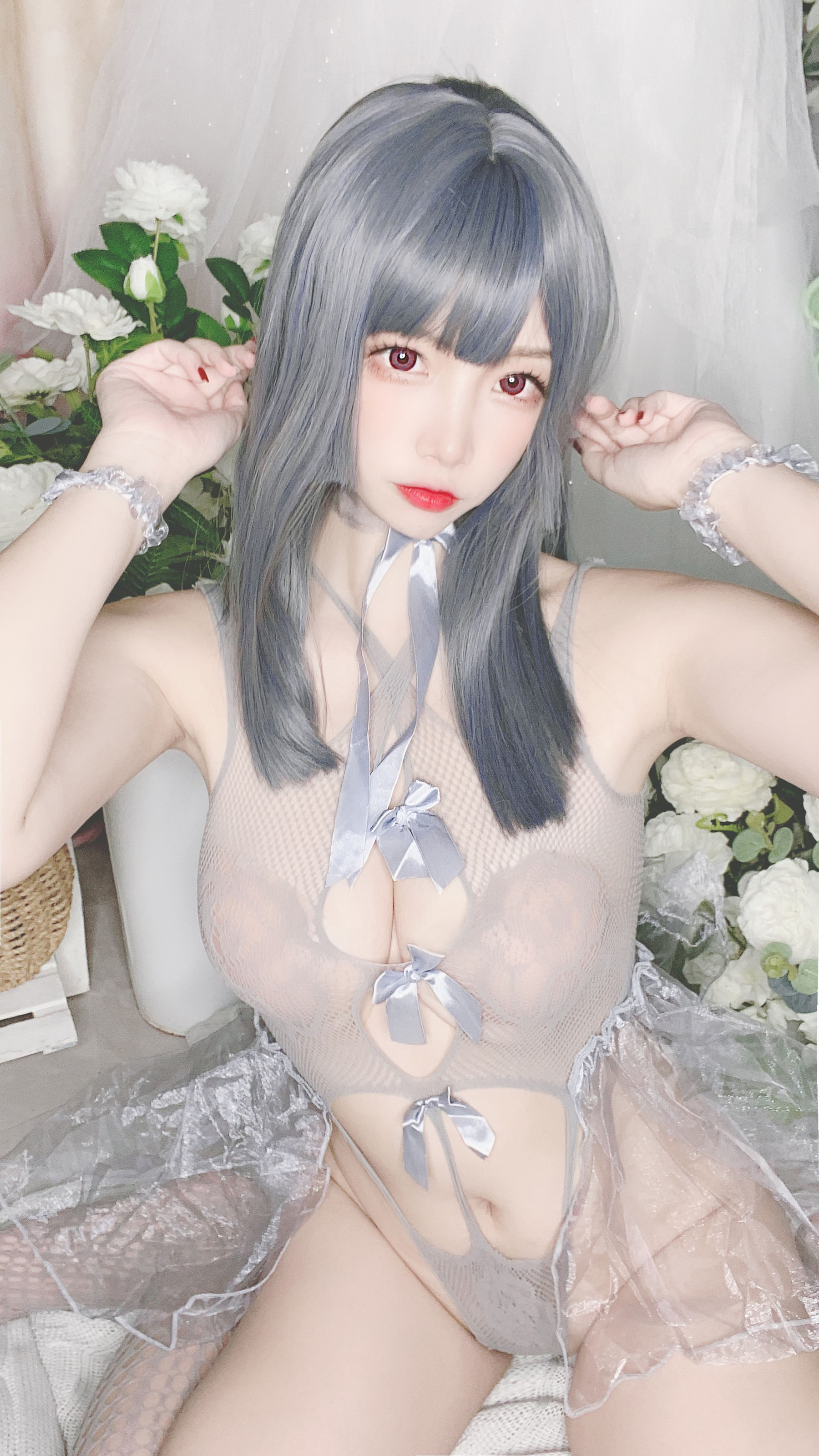 图片[8] - 二佐Nisa - 蓝色网状比基尼 [38P] - 机器猫次元 - 机器猫次元
