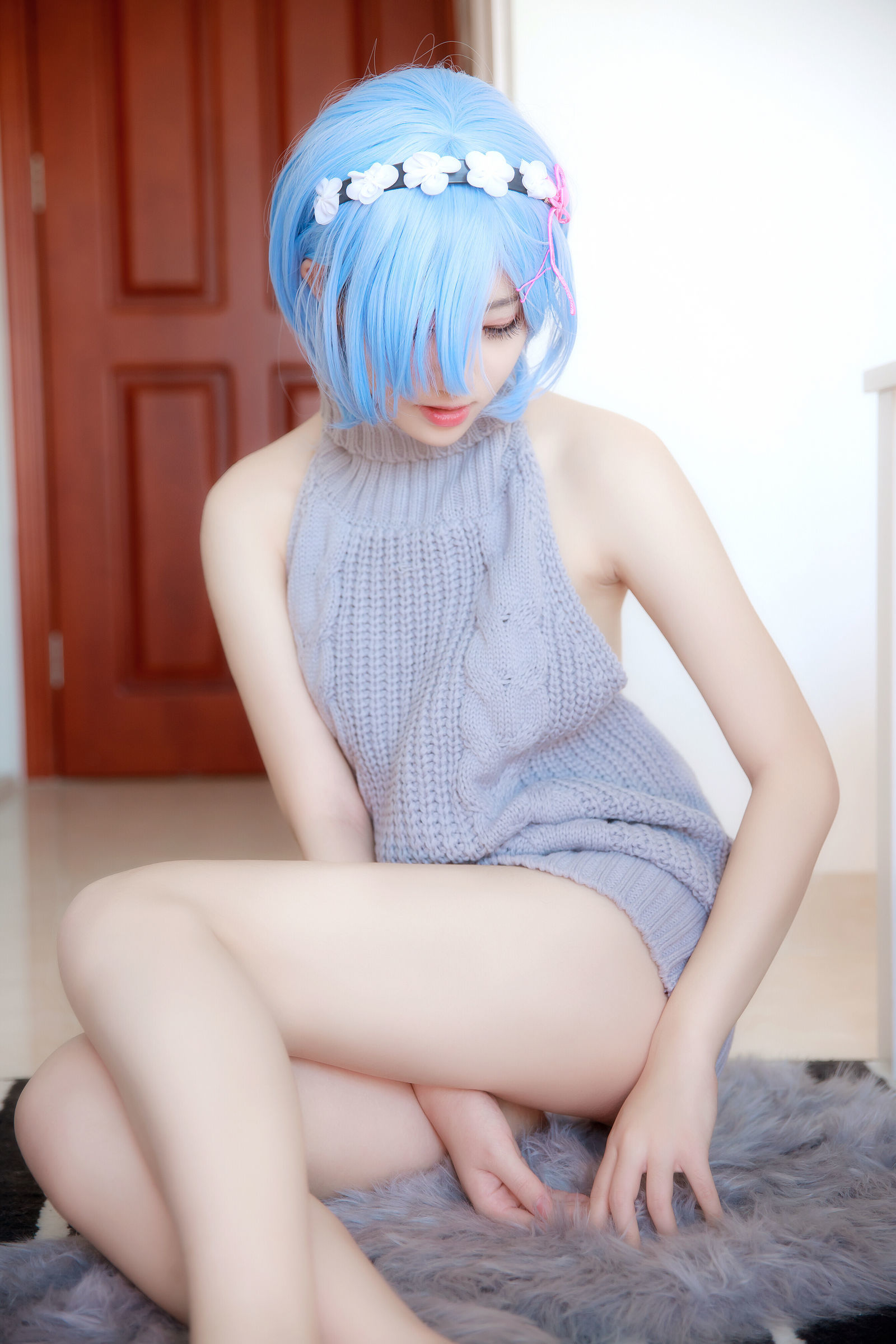 图片[5] - 南桃Momoko - 蕾姆露背毛衣 [12P] - 机器猫次元 - 机器猫次元