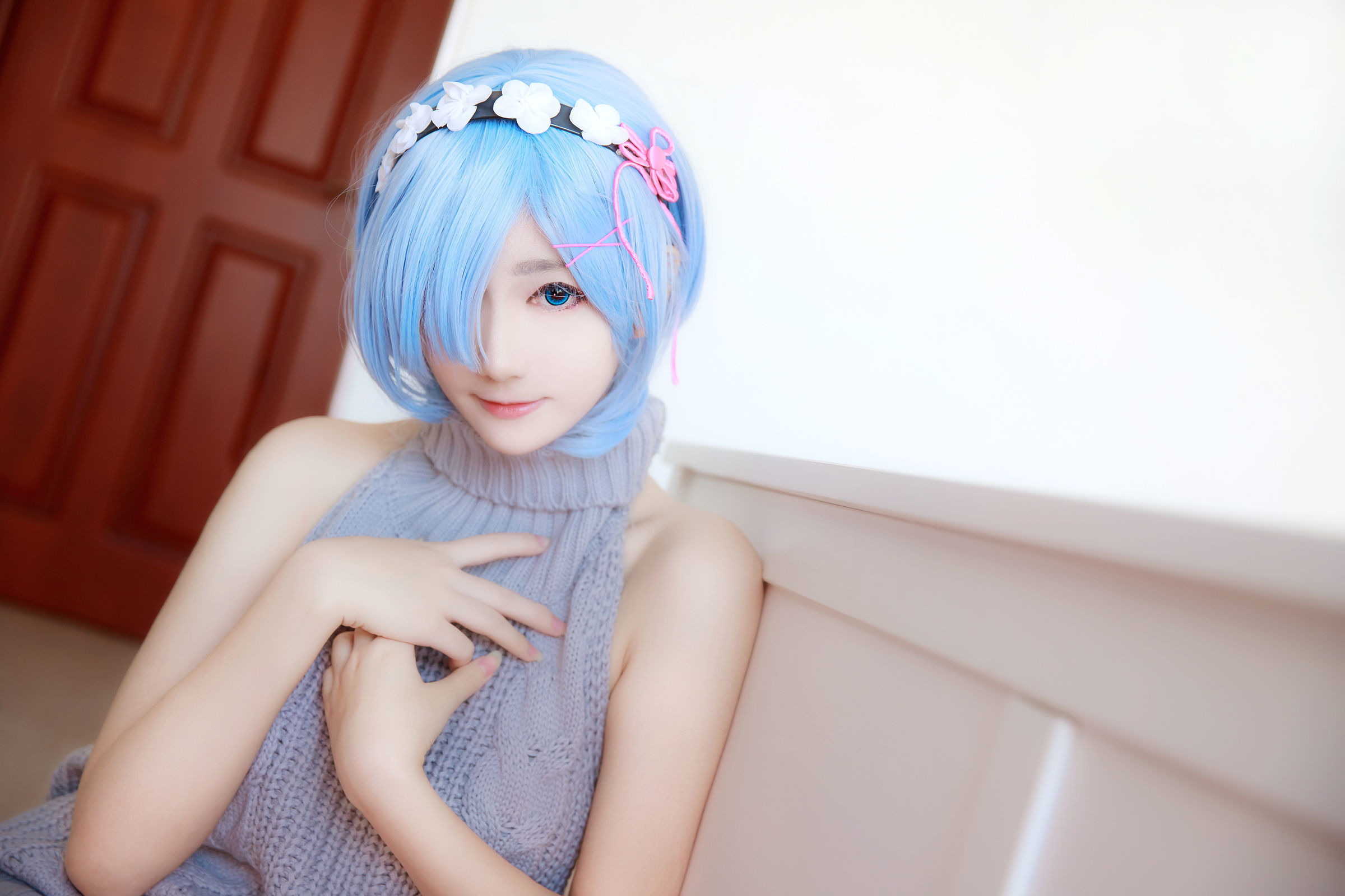 图片[6] - 南桃Momoko - 蕾姆露背毛衣 [12P] - 机器猫次元 - 机器猫次元