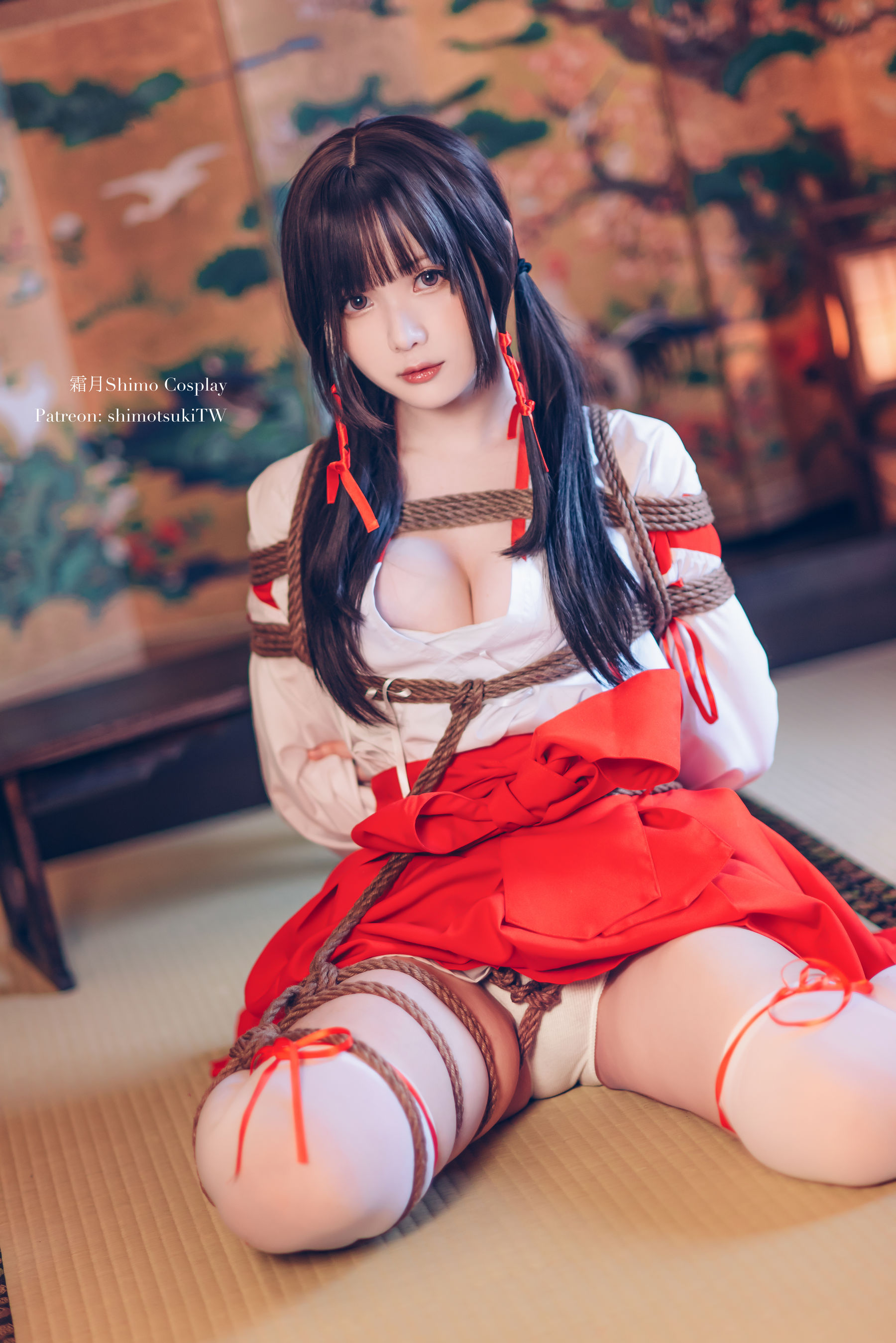 图片[1] - 霜月shimo - 巫女捆绑 [24P] - 机器猫次元 - 机器猫次元