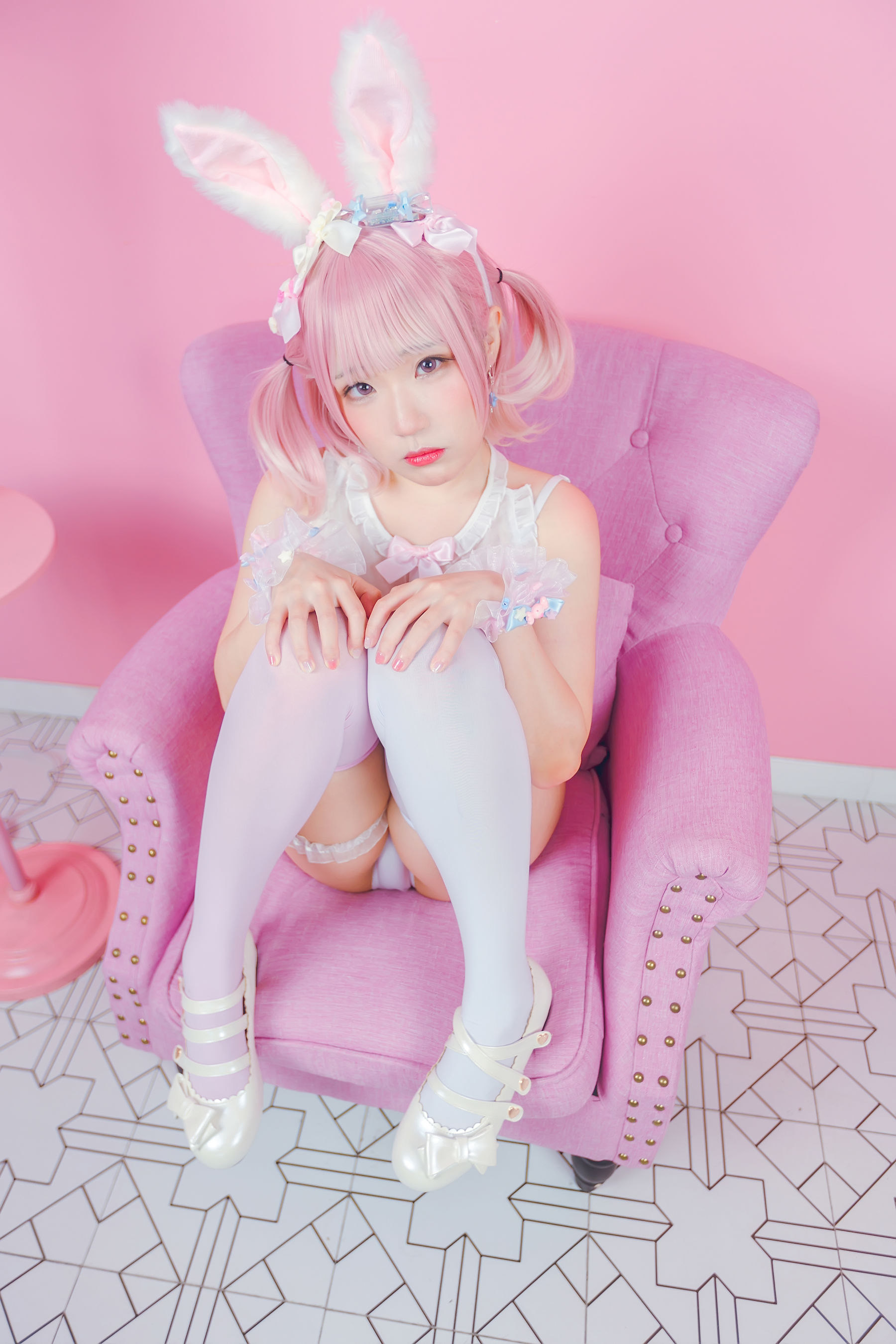 图片[4] - Mime弥美 - 白粉色兔女郎 [30P] - 机器猫次元 - 机器猫次元