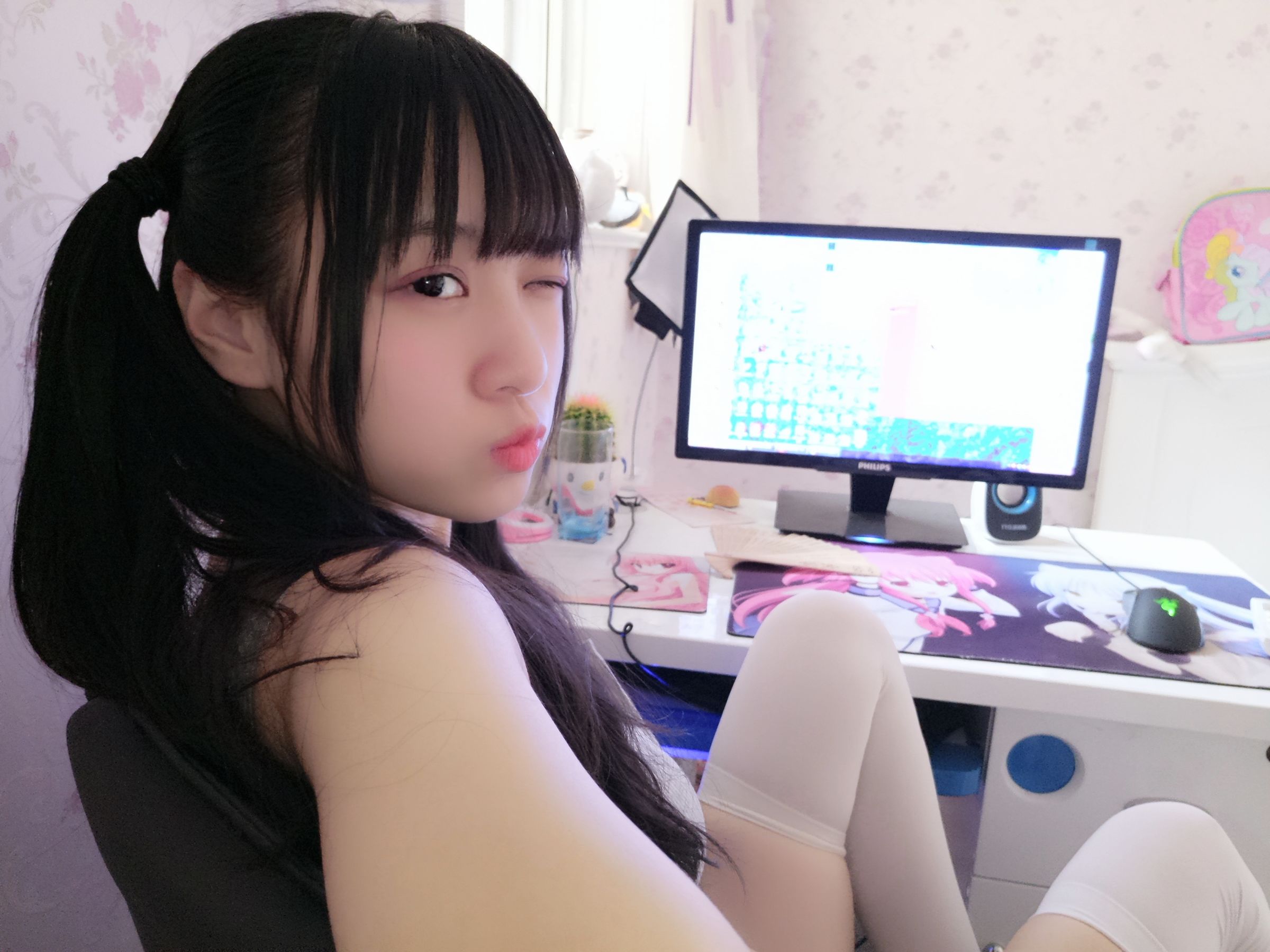 图片[7] - 双马尾少女赛高酱 - 露脸灰色裙子 [23P] - 机器猫次元 - 机器猫次元