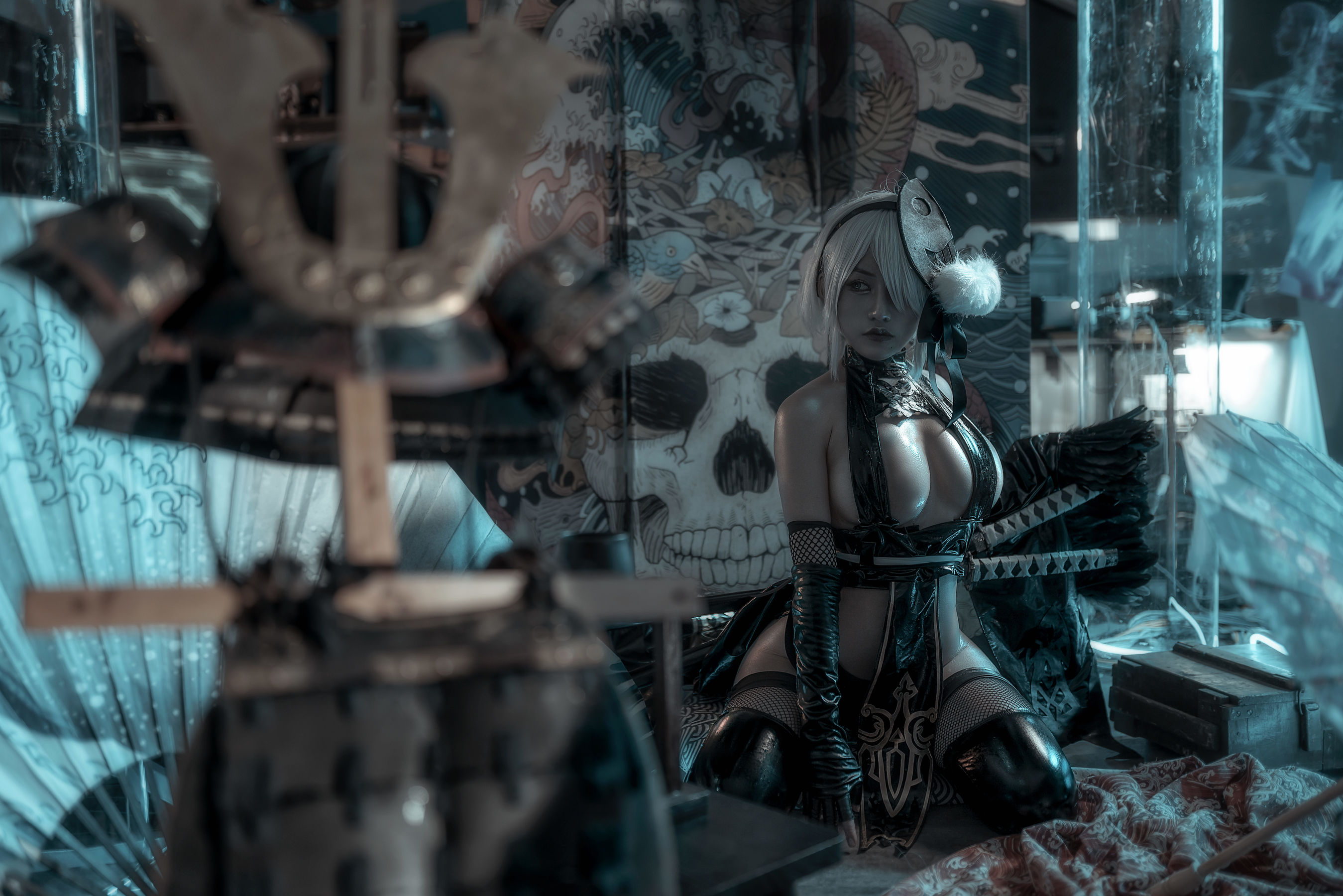 图片[1] - 一笑芳香沁 - 忍者2B [25P] - 机器猫次元 - 机器猫次元