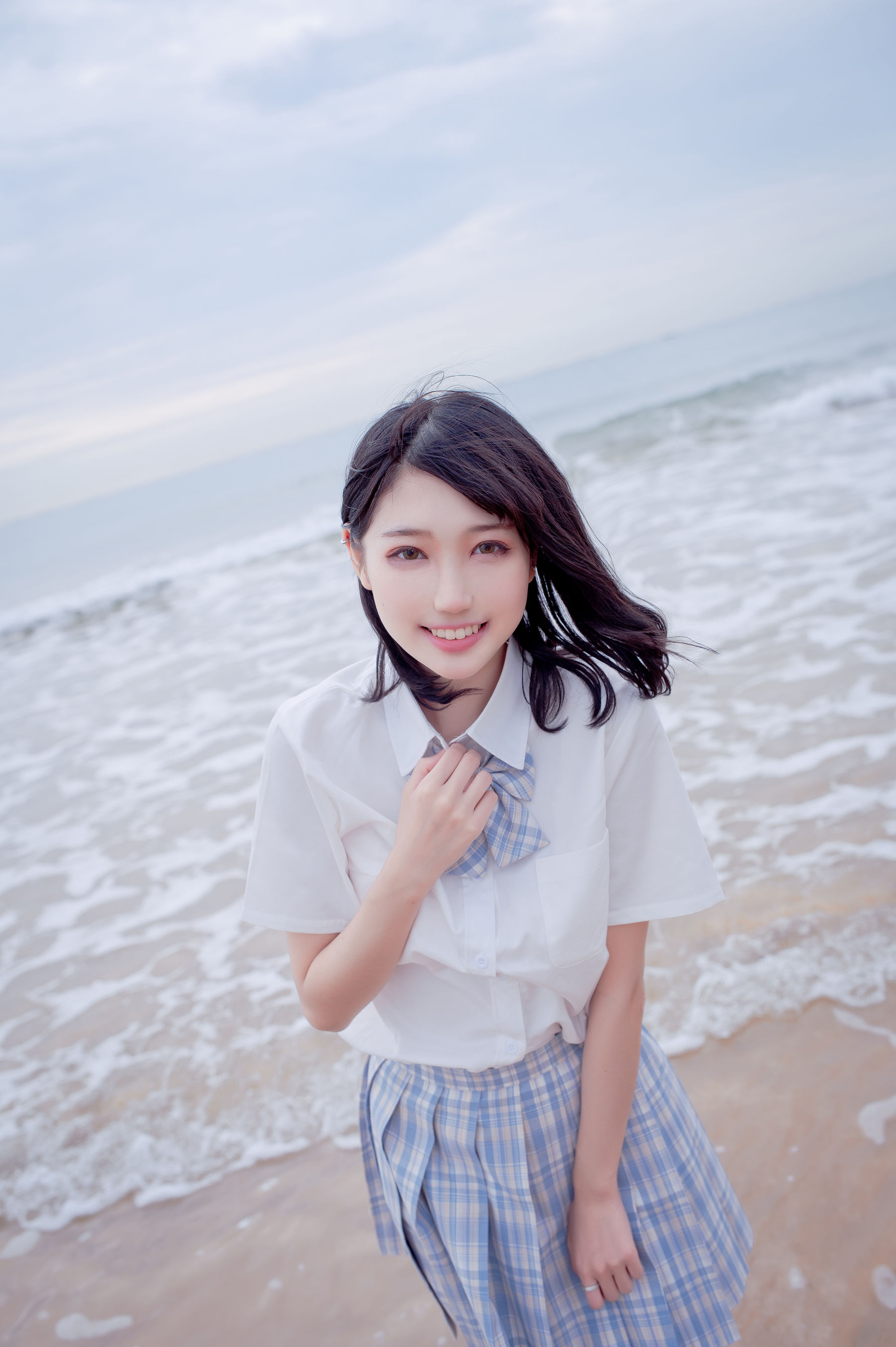 图片[4] - 周叽是可爱兔兔 - 海边jk [35P] - 机器猫次元 - 机器猫次元