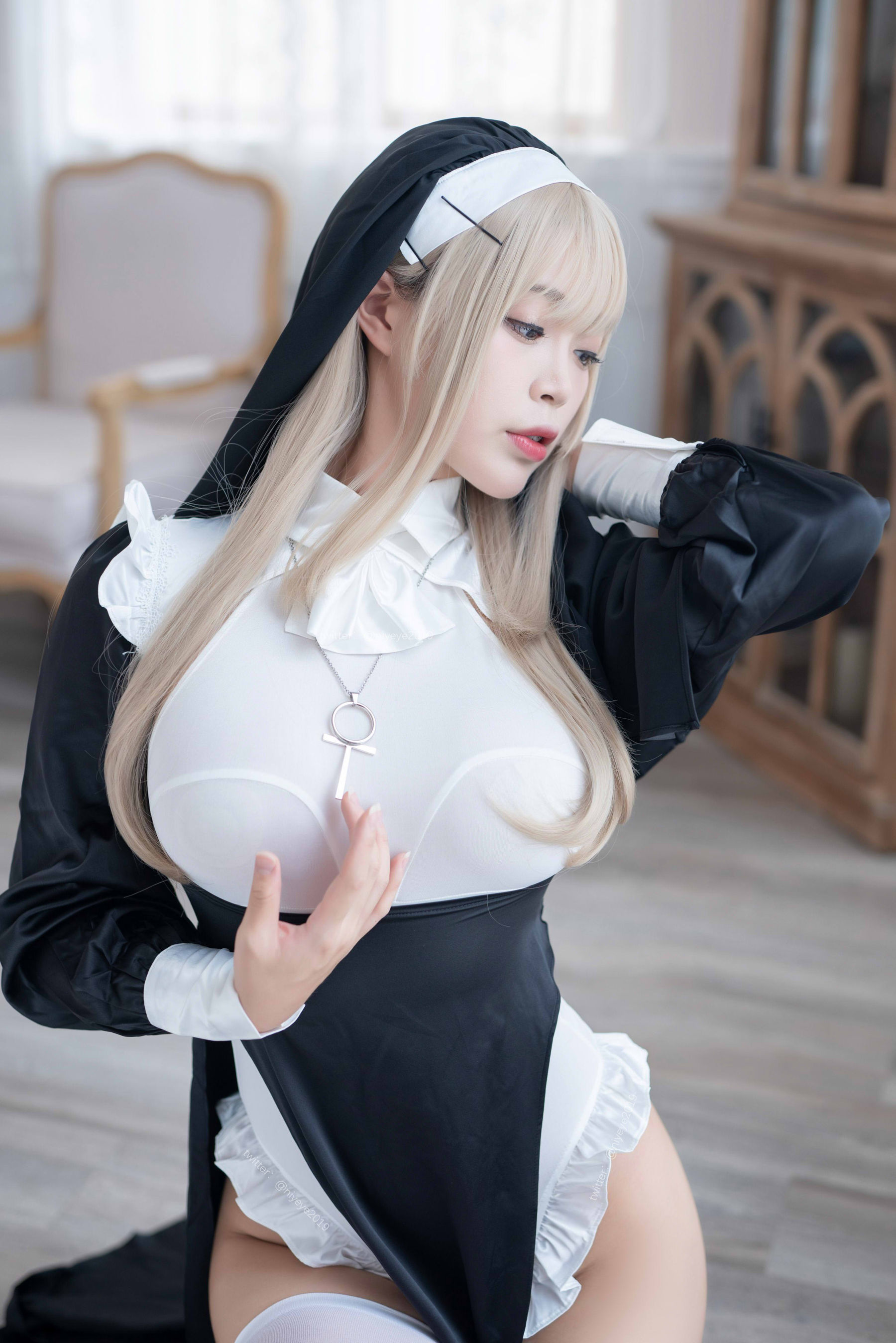图片[8] - 白烨 - 禁x欲修女 [77P] - 机器猫次元 - 机器猫次元