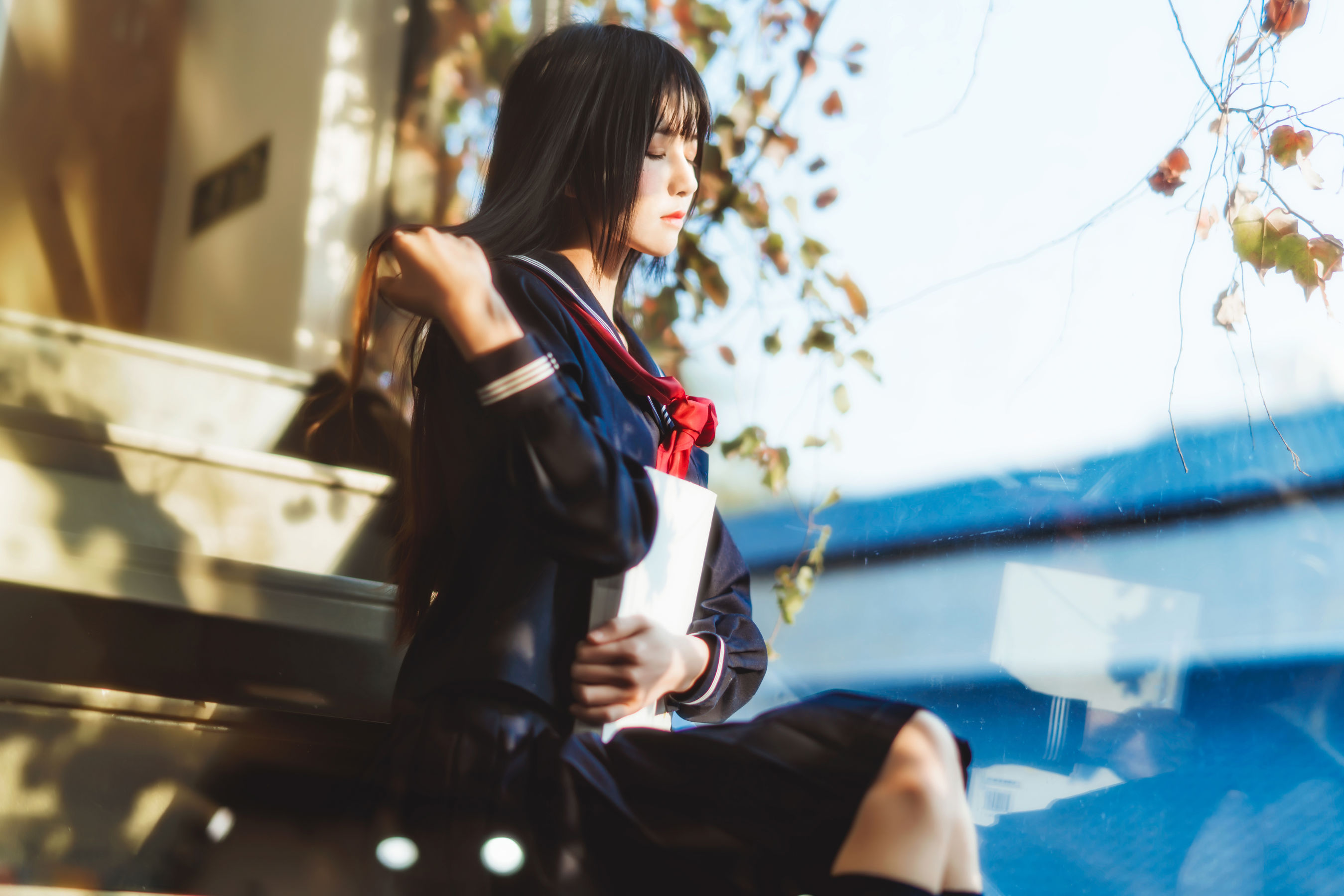 图片[6] - 桜桃喵《(小少女)黑色水手服》 [50P] - 机器猫次元 - 机器猫次元
