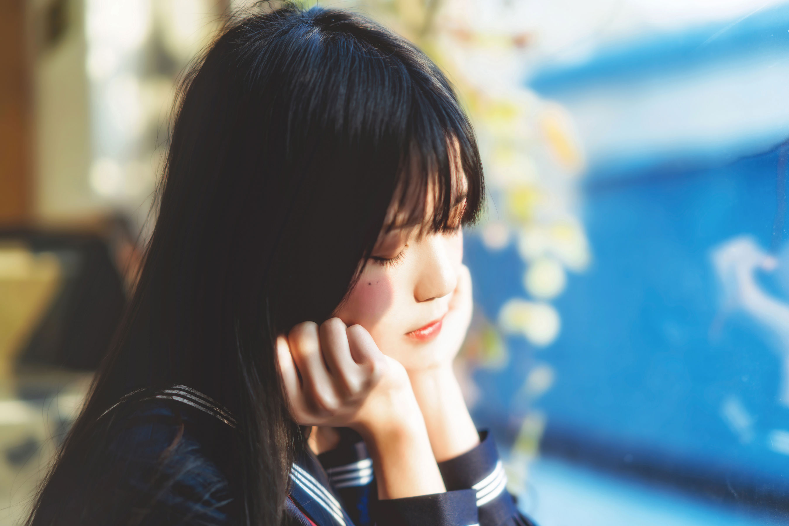 图片[2] - 桜桃喵《(小少女)黑色水手服》 [50P] - 机器猫次元 - 机器猫次元