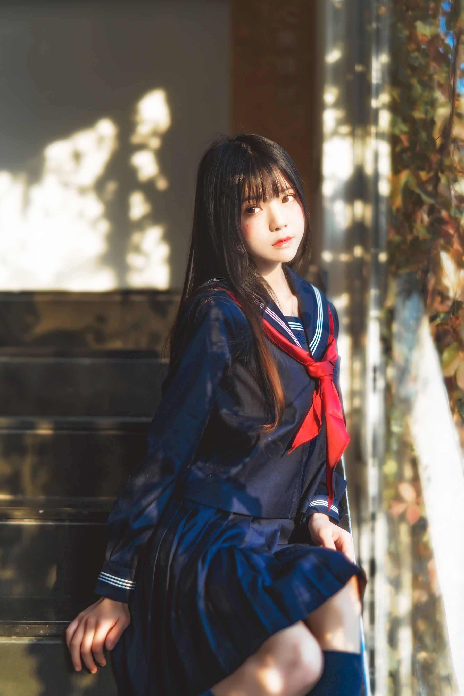图片[4] - 桜桃喵《(小少女)黑色水手服》 [50P] - 机器猫次元 - 机器猫次元