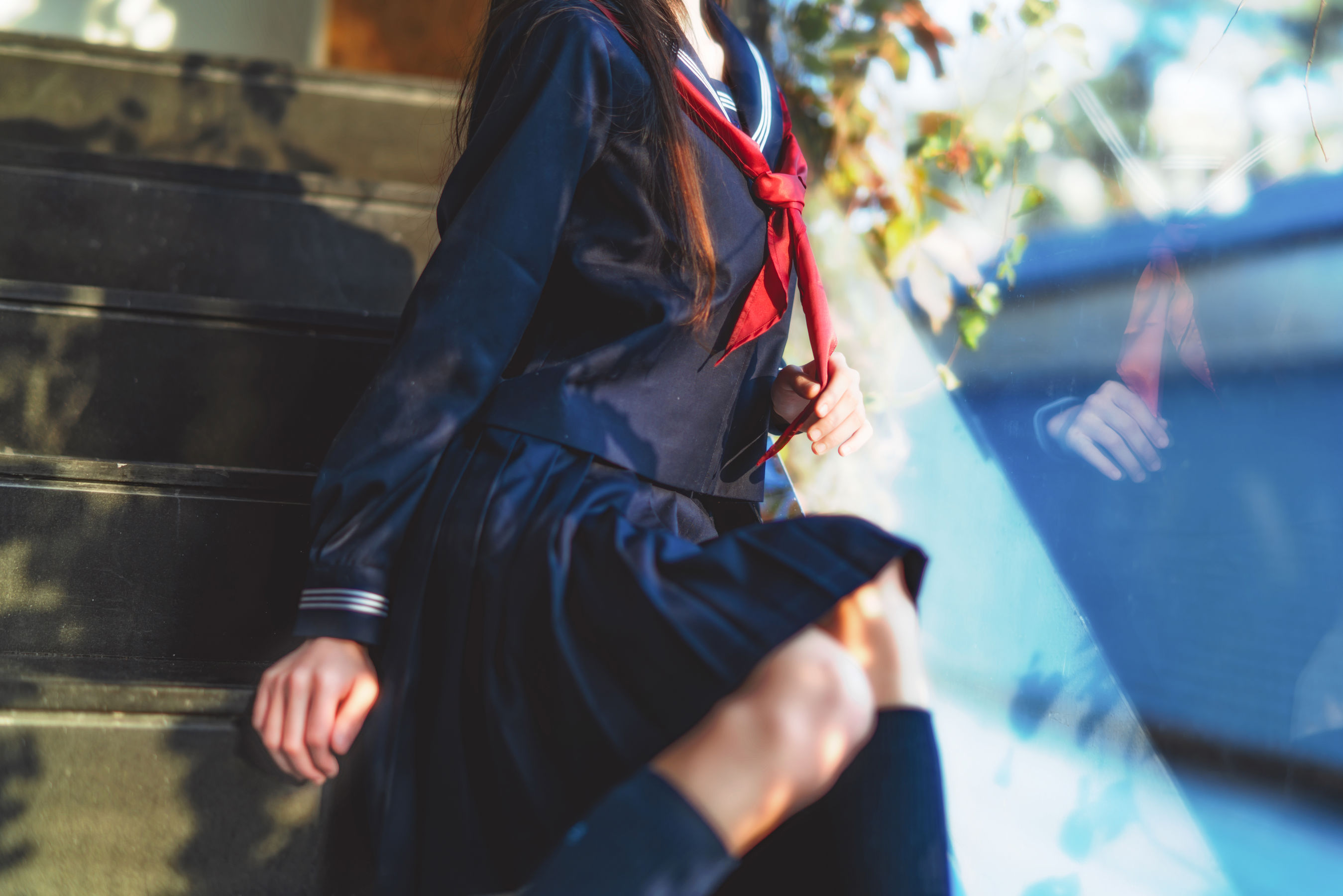 图片[5] - 桜桃喵《(小少女)黑色水手服》 [50P] - 机器猫次元 - 机器猫次元