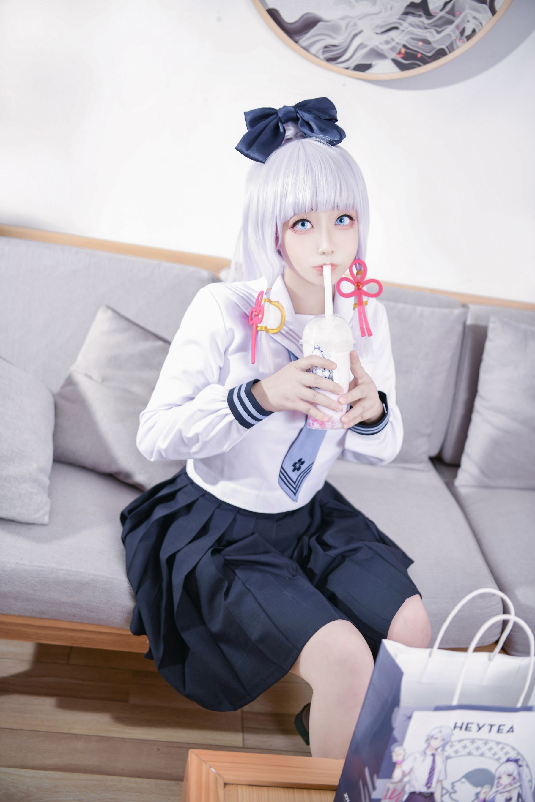 图片[7] - 章鱼娘 - 原神 神里綾華 JK [51P] - 机器猫次元 - 机器猫次元