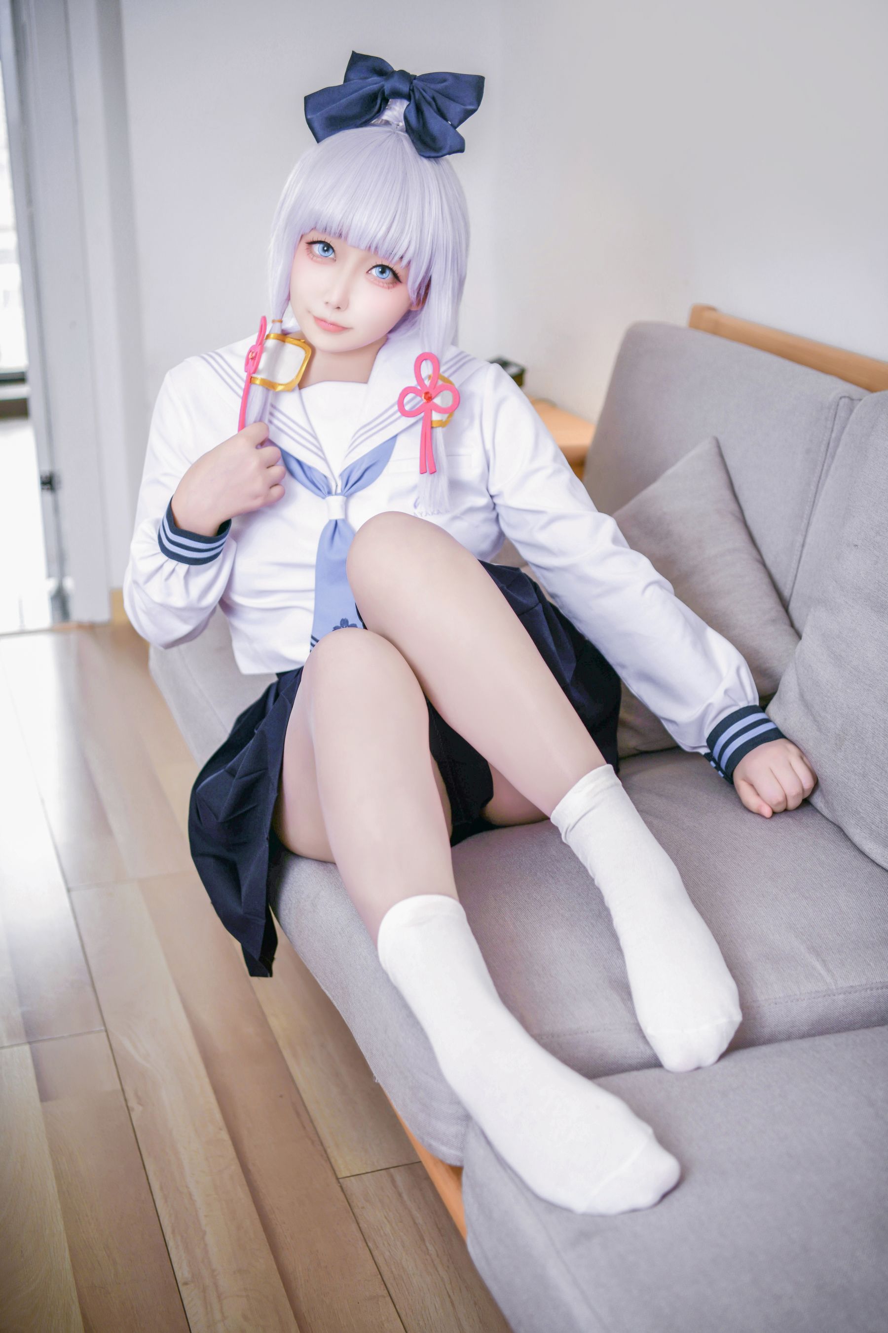 图片[4] - 章鱼娘 - 原神 神里綾華 JK [51P] - 机器猫次元 - 机器猫次元