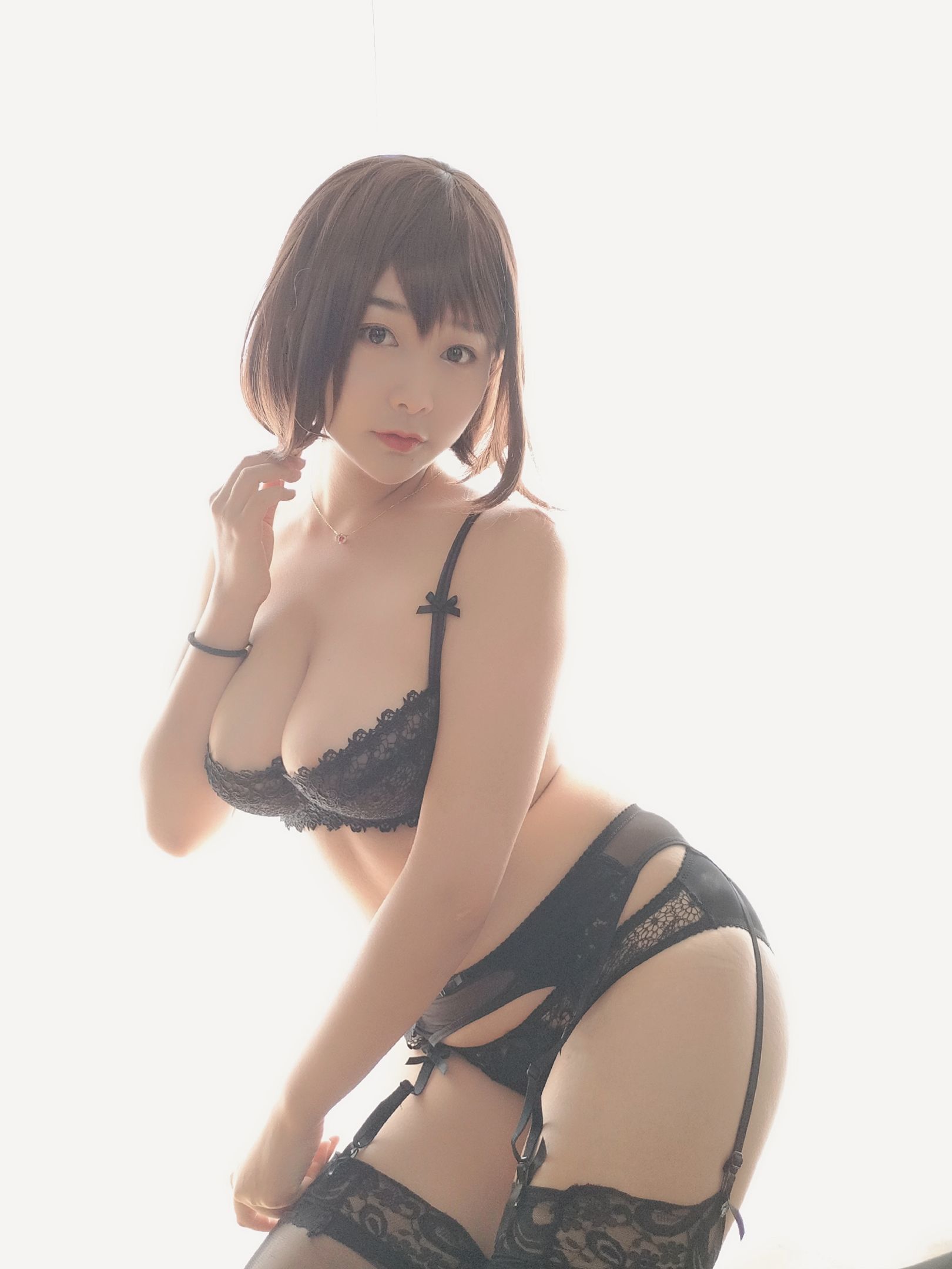 图片[4] - 三刀刀Miido 黑色蕾丝内衣 [22P] - 机器猫次元 - 机器猫次元
