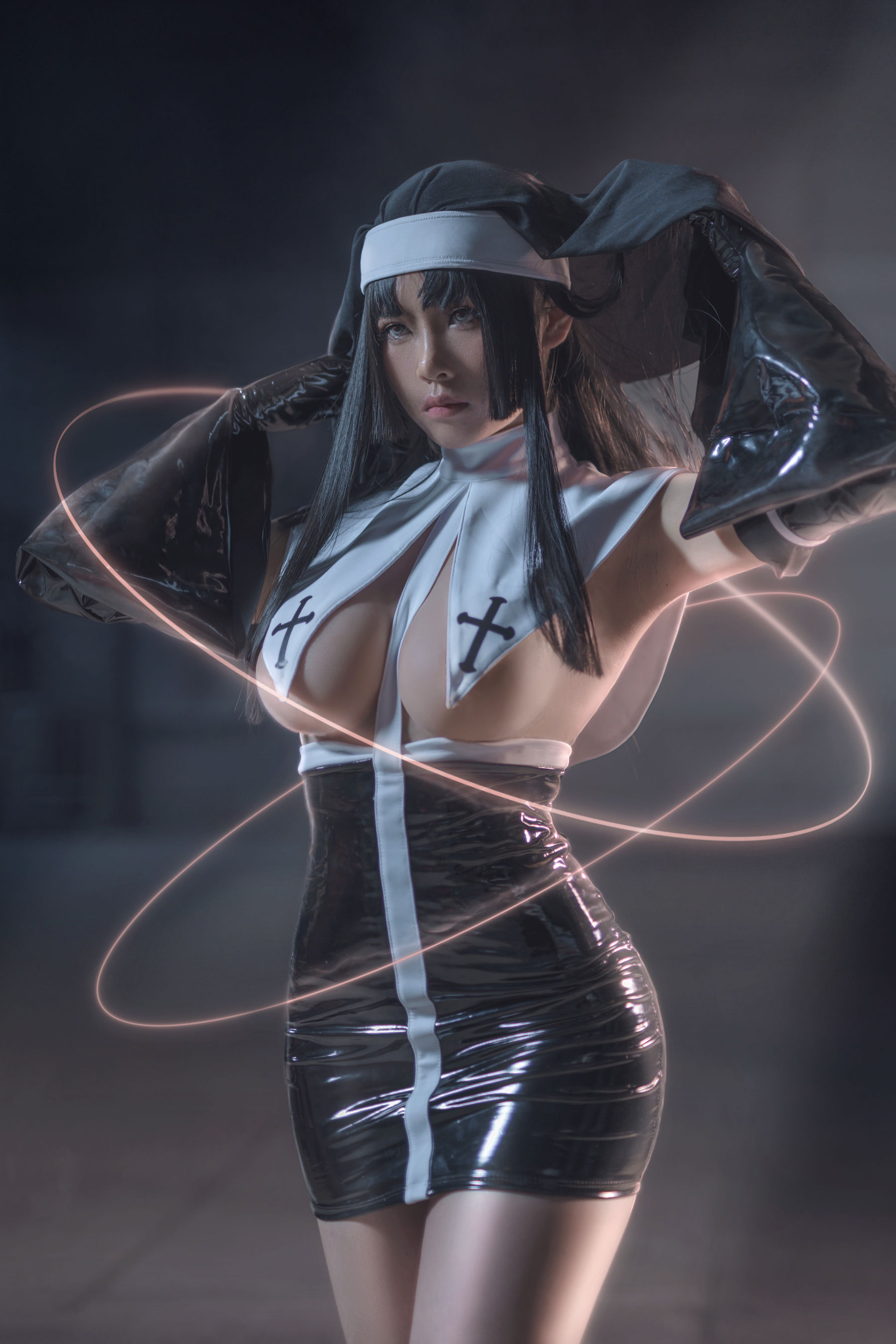 图片[1] - uki雨季 - 修女黑胶衣 [12P] - 机器猫次元 - 机器猫次元
