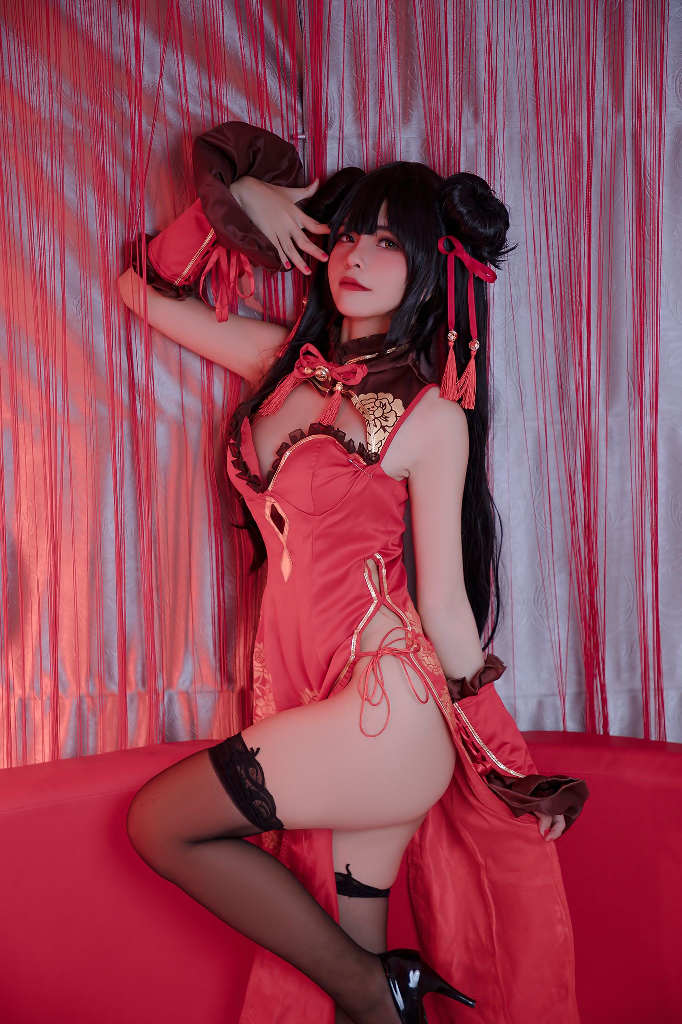 图片[1] - Azami - 狂三旗袍 [14P] - 机器猫次元 - 机器猫次元