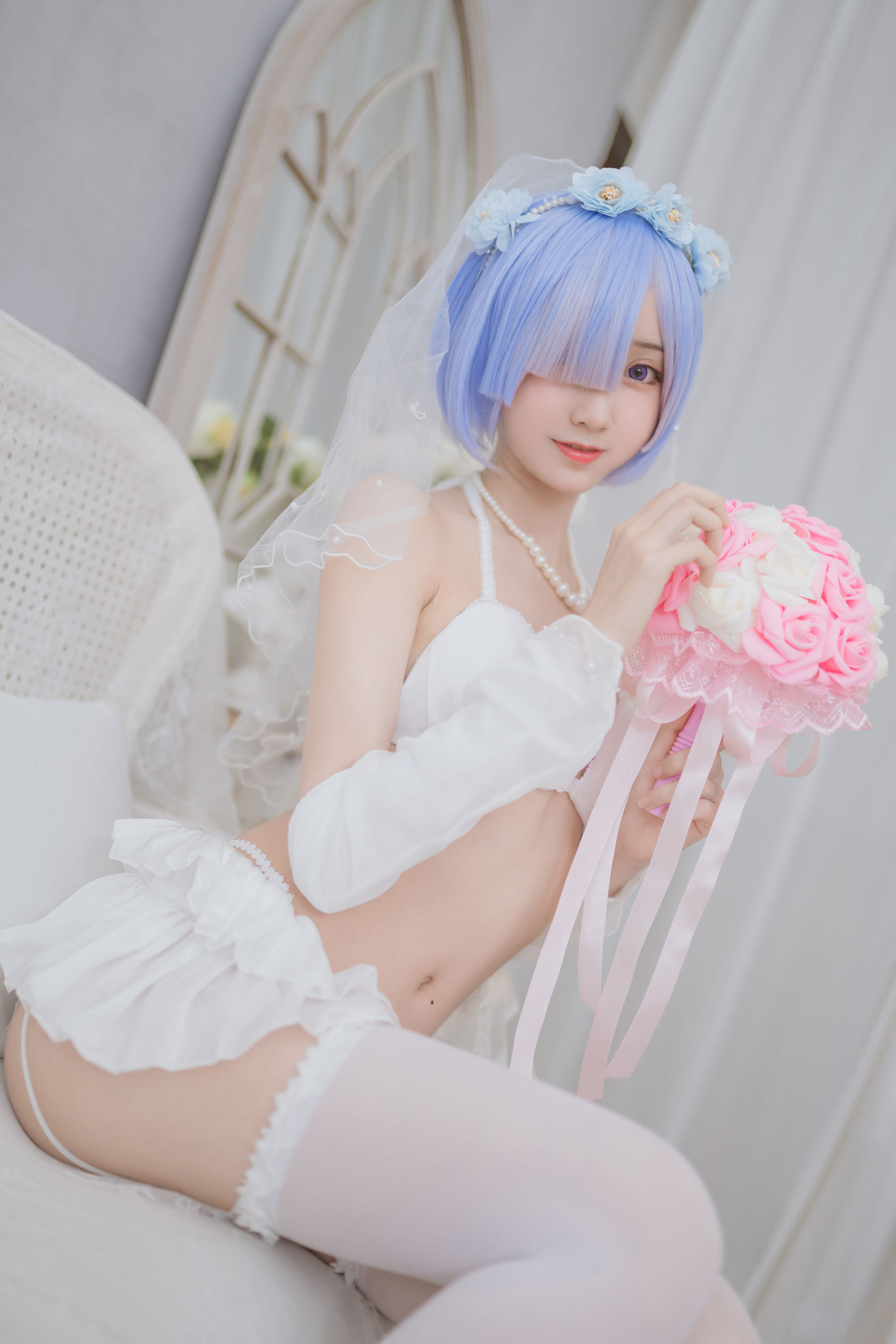 图片[4] - 木绵绵OwO - 蕾姆婚纱 [30P] - 机器猫次元 - 机器猫次元