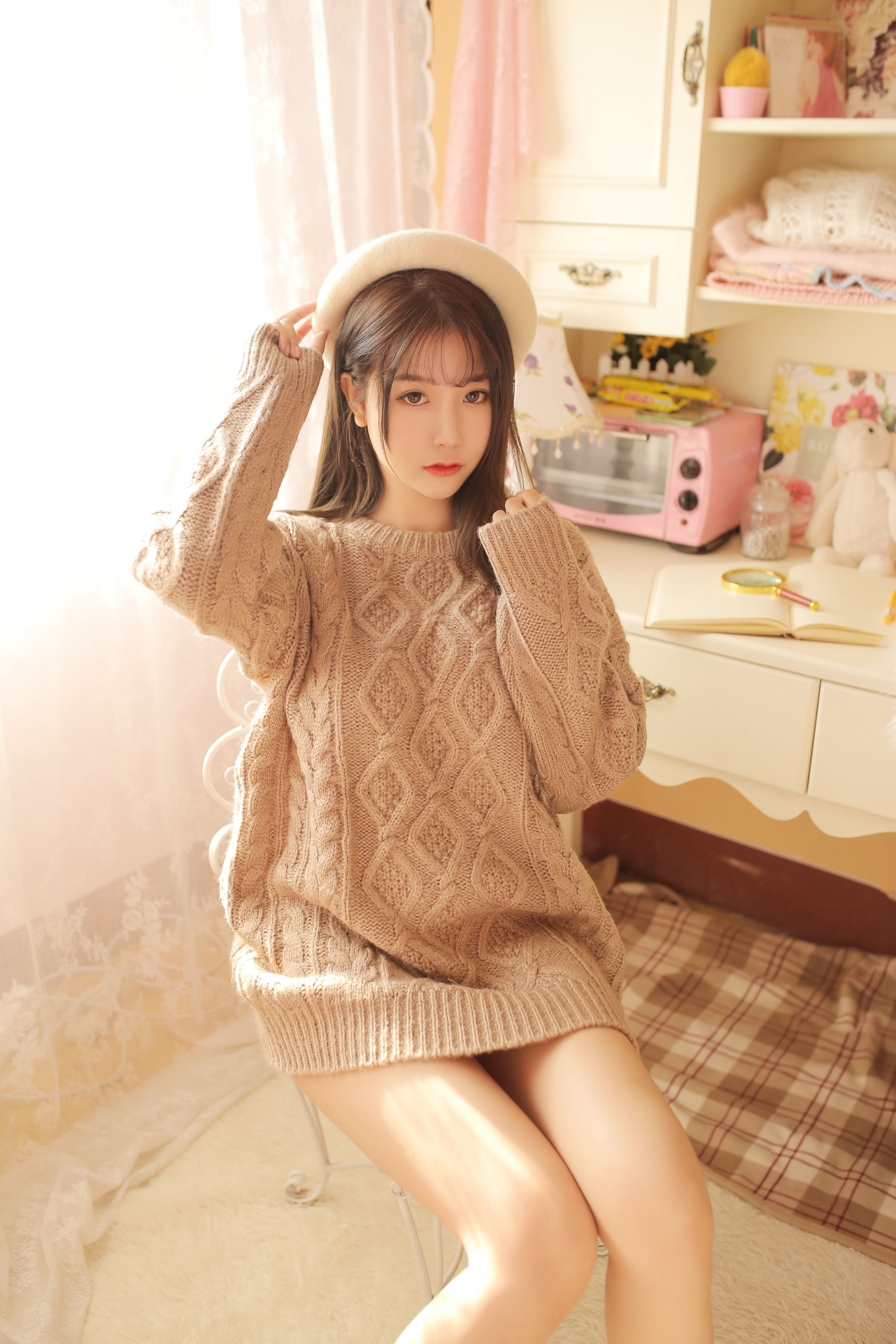 图片[4] - 猫九酱 - 驼色毛衣 [25P] - 机器猫次元 - 机器猫次元
