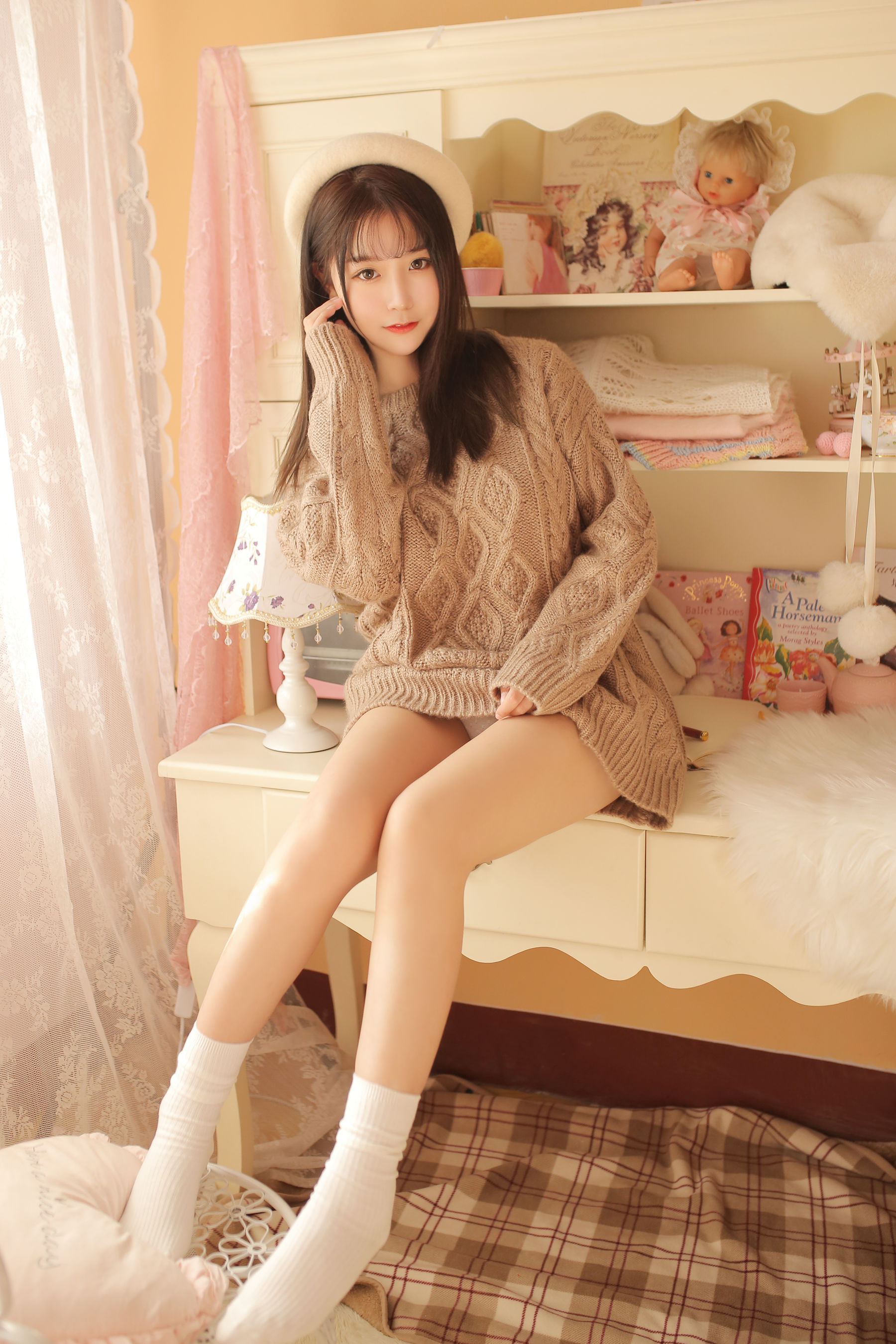 图片[5] - 猫九酱 - 驼色毛衣 [25P] - 机器猫次元 - 机器猫次元
