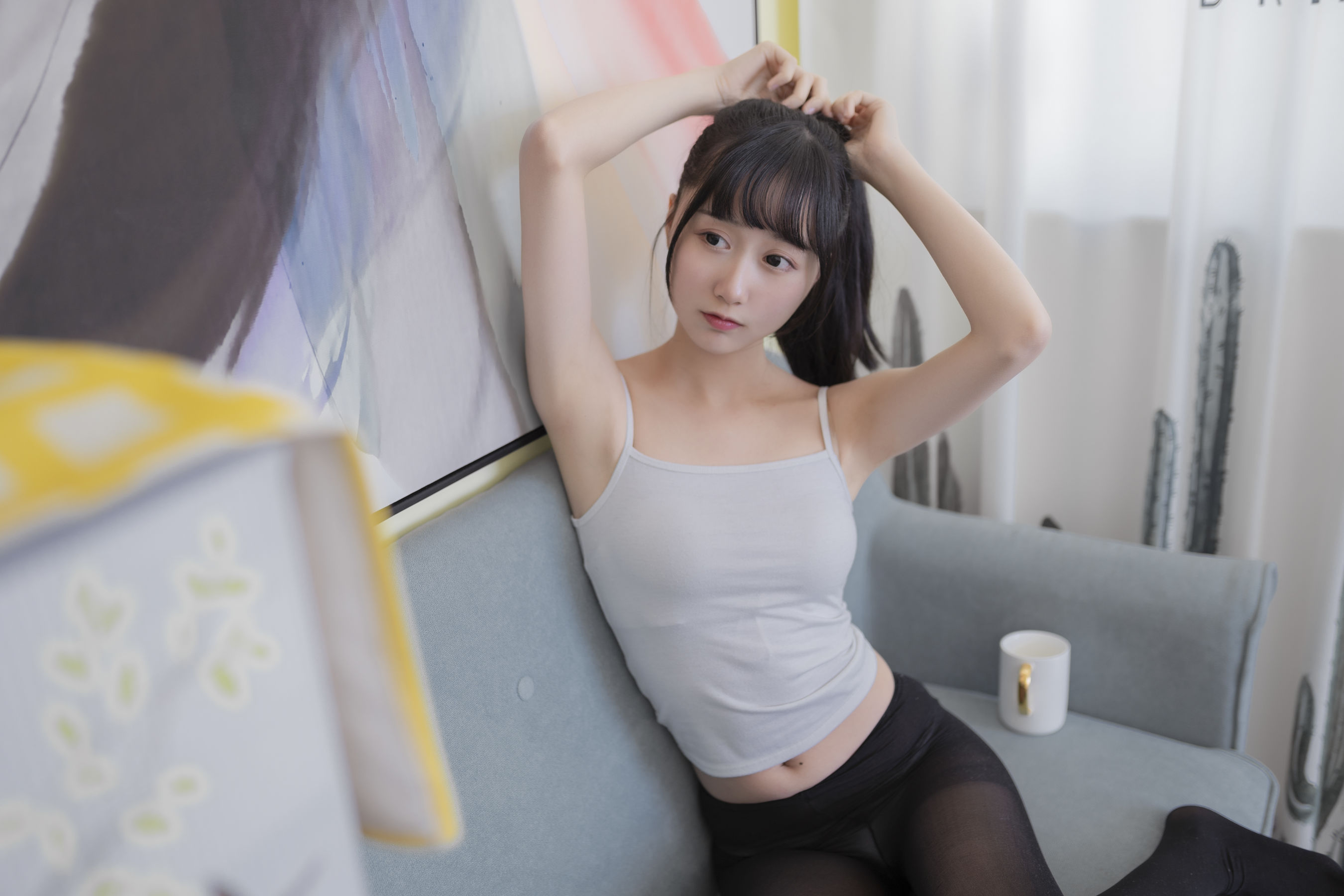 图片[3] - 木绵绵OwO - 背心黑丝居家 [40P] - 机器猫次元 - 机器猫次元