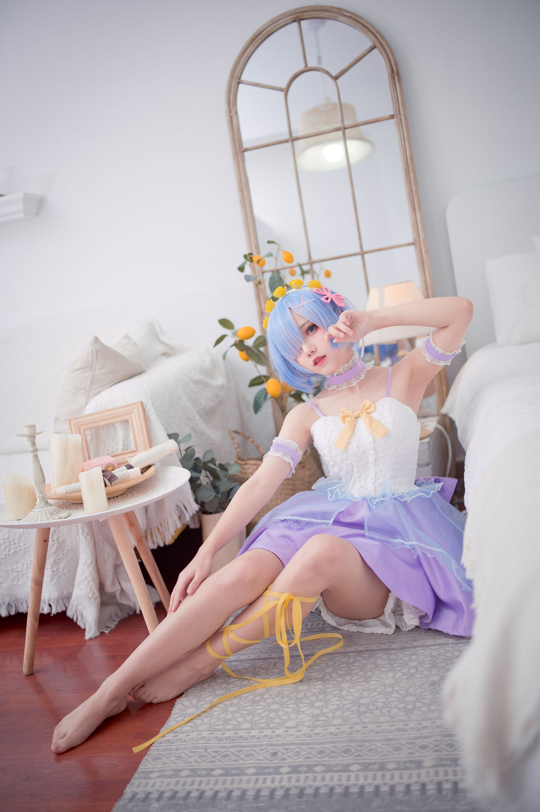 图片[1] - 花柒Hana - 天使蕾姆 [15P] - 机器猫次元 - 机器猫次元