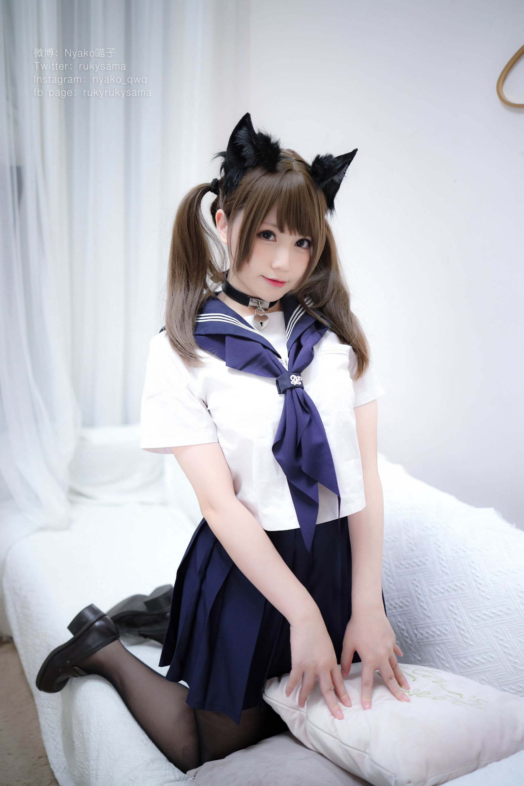 图片[4] - Nyako喵子 黑丝水手服猫娘 [71P] - 机器猫次元 - 机器猫次元