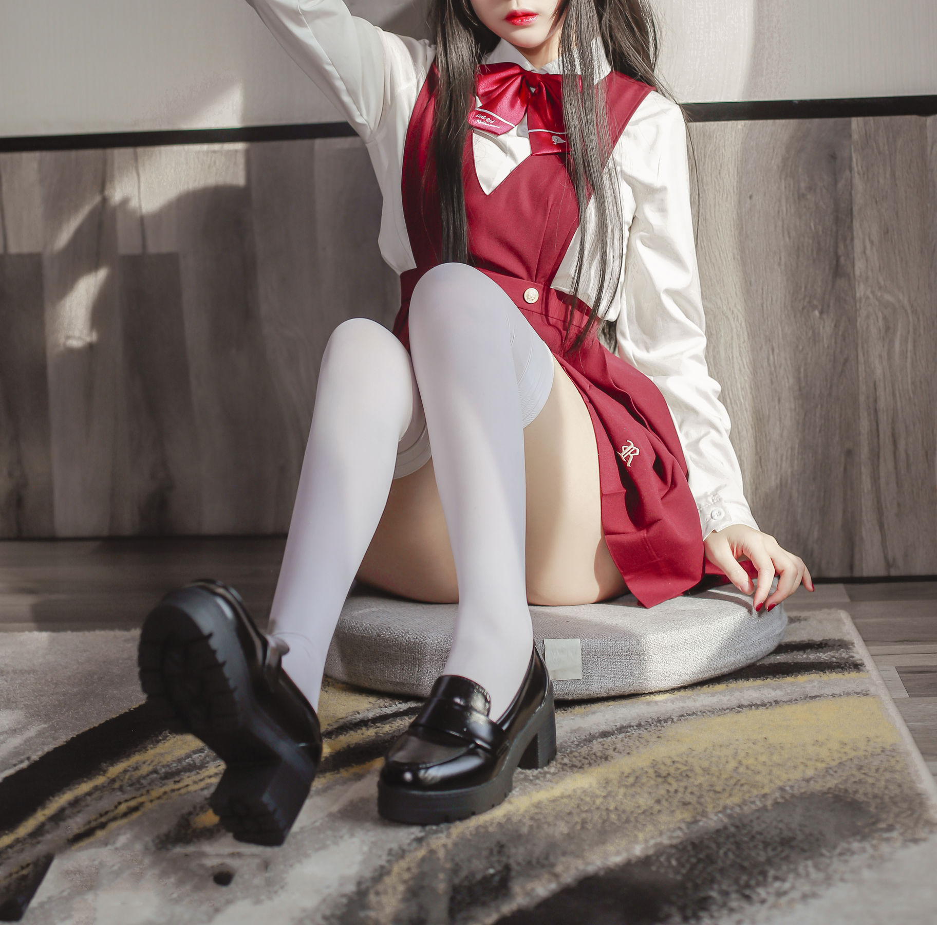 图片[4] - 日奈娇 - JK少女红裙 [28P] - 机器猫次元 - 机器猫次元