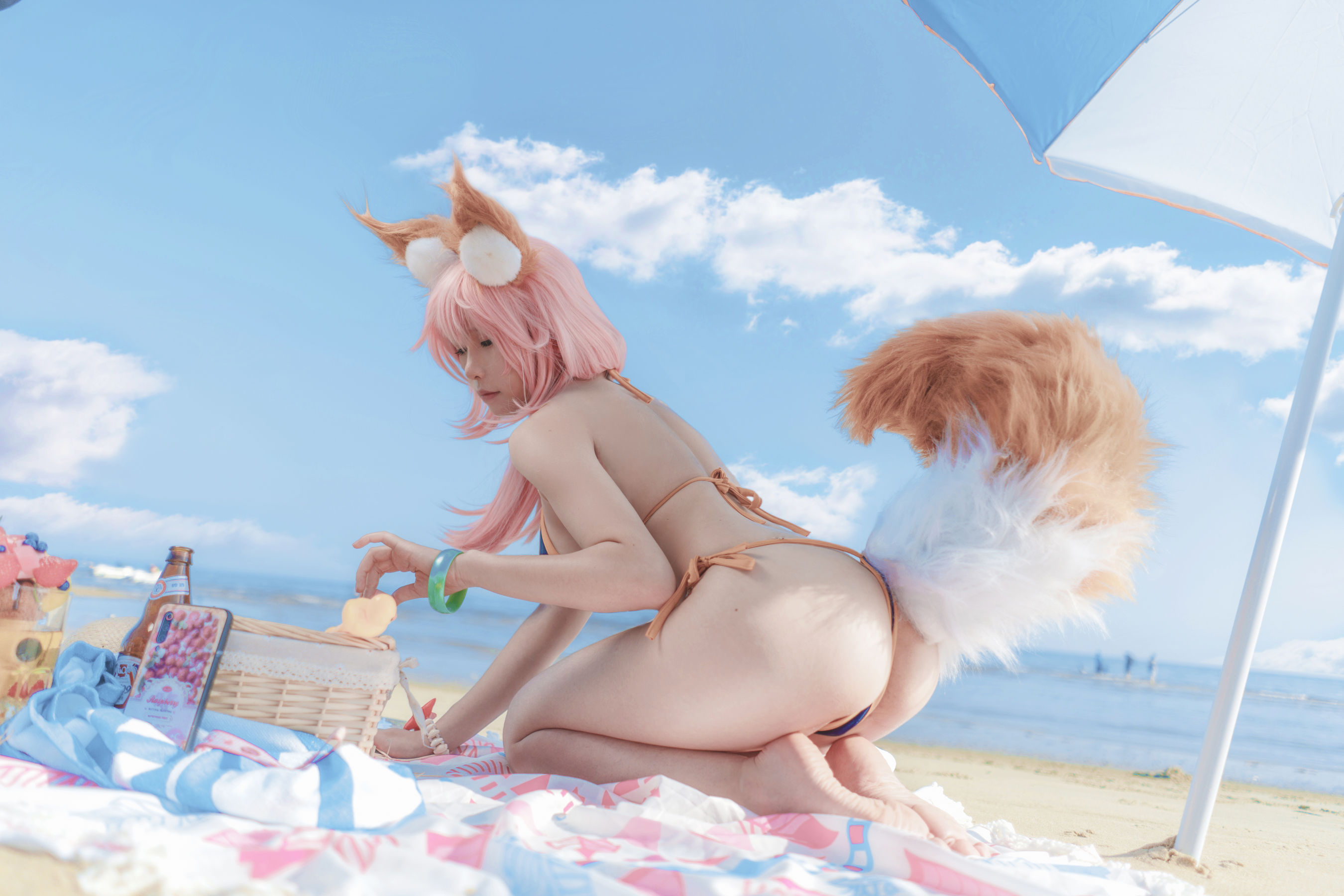 图片[6] - uki雨季 - 玉藻前海边泳装 [19P] - 机器猫次元 - 机器猫次元