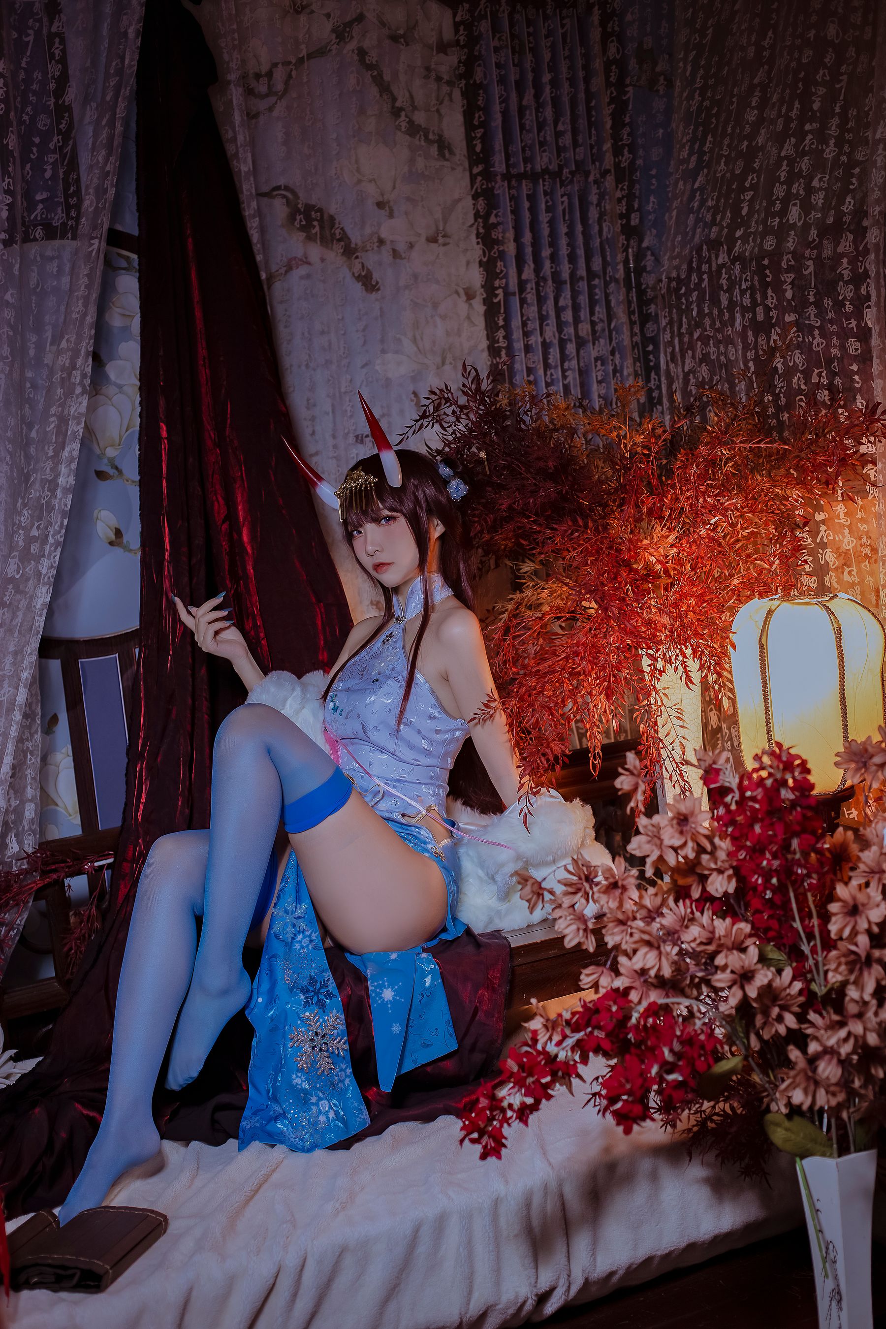 图片[1] - 二佐Nisa - 碧蓝航线 能代旗袍 [18P] - 机器猫次元 - 机器猫次元