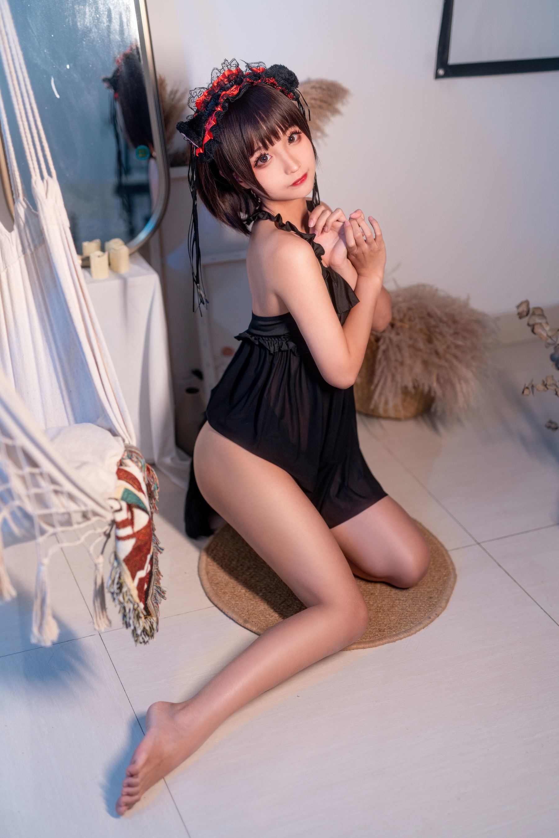 图片[4] - 蠢沫沫 黑睡裙 [40P] - 机器猫次元 - 机器猫次元