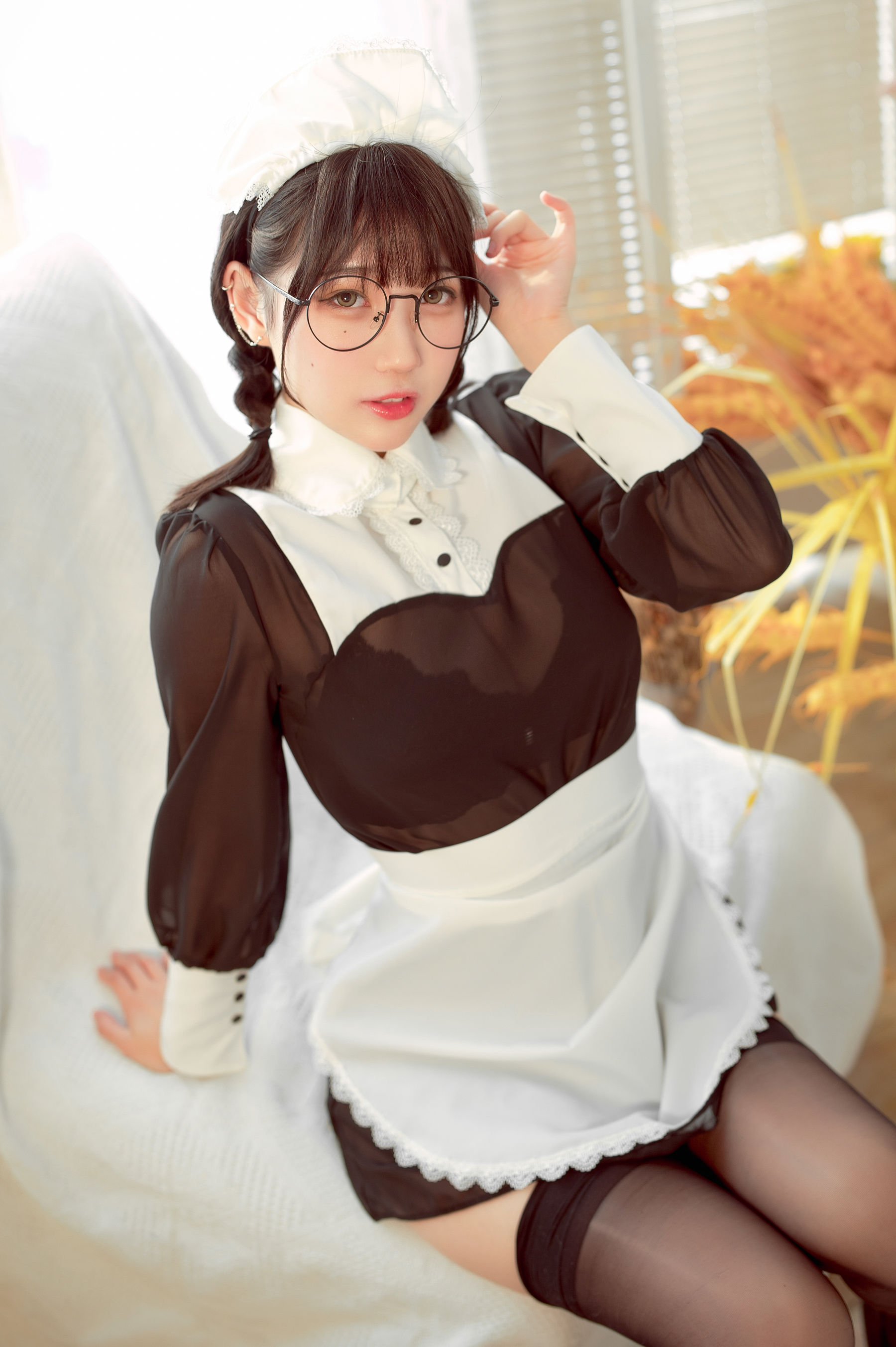 图片[4] - 周叽是可爱兔兔 - 眼镜女仆 [35P] - 机器猫次元 - 机器猫次元