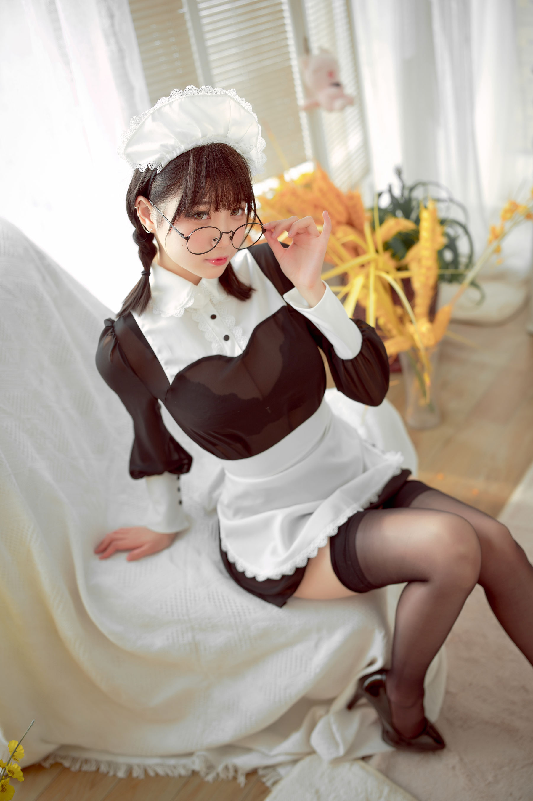 图片[3] - 周叽是可爱兔兔 - 眼镜女仆 [35P] - 机器猫次元 - 机器猫次元