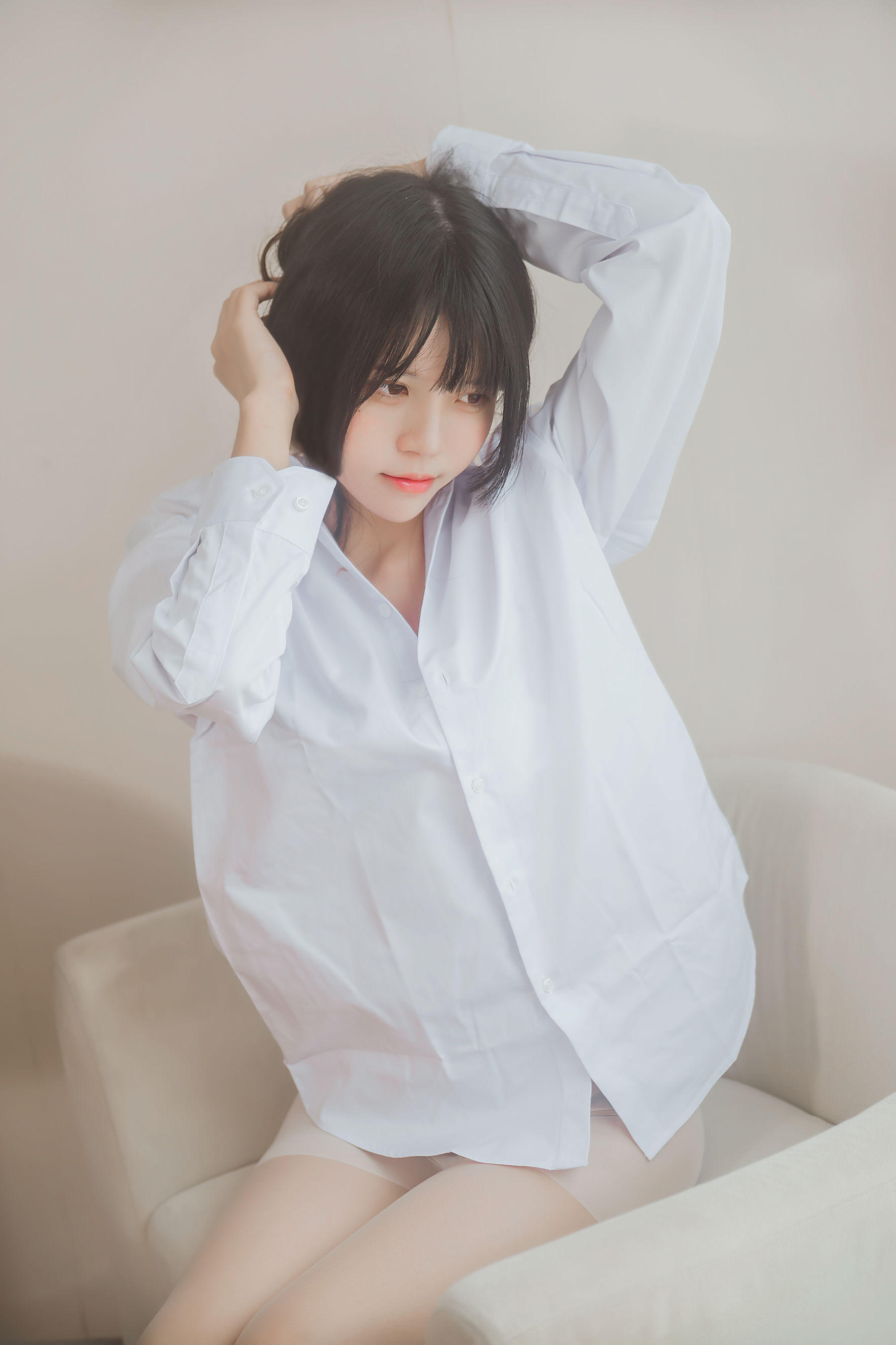 图片[1] - 桜桃喵 - 白衬衫散发》 [49P] - 机器猫次元 - 机器猫次元