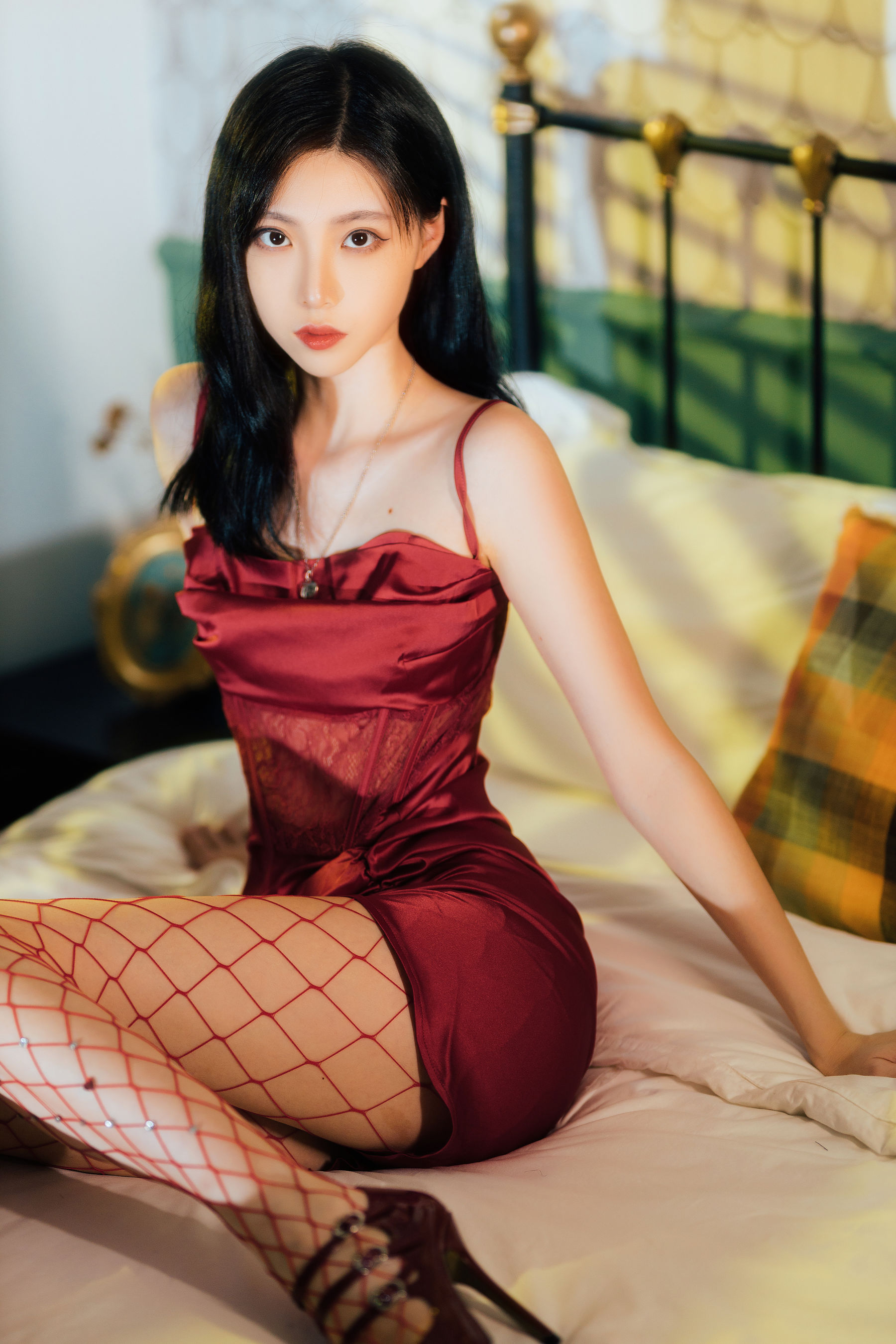 图片[2] - 许岚 - 网袜红裙 [39P] - 机器猫次元 - 机器猫次元