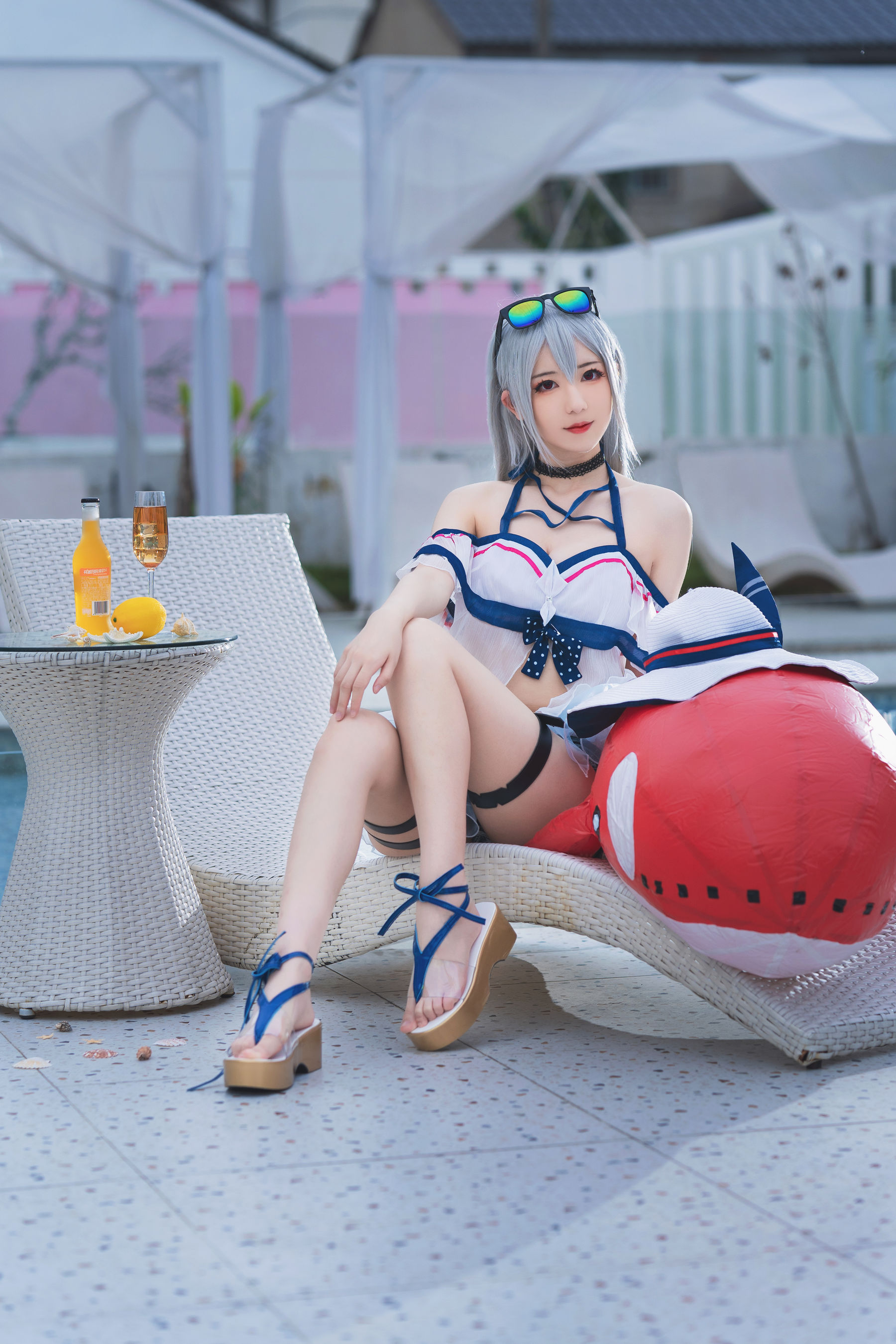 图片[2] - 弥音音ww - 明日方舟 斯卡蒂泳装 [24P] - 机器猫次元 - 机器猫次元