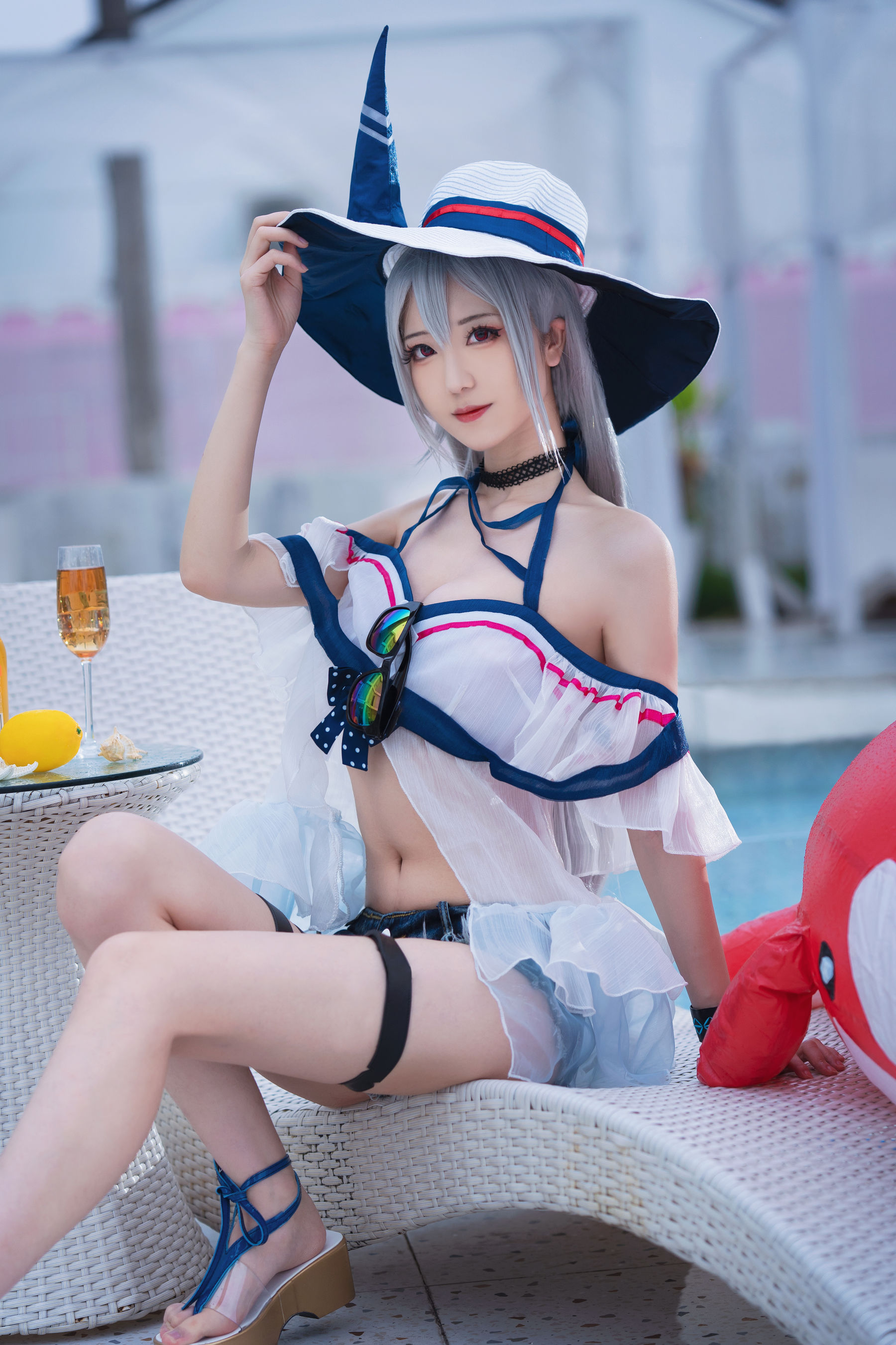 图片[6] - 弥音音ww - 明日方舟 斯卡蒂泳装 [24P] - 机器猫次元 - 机器猫次元