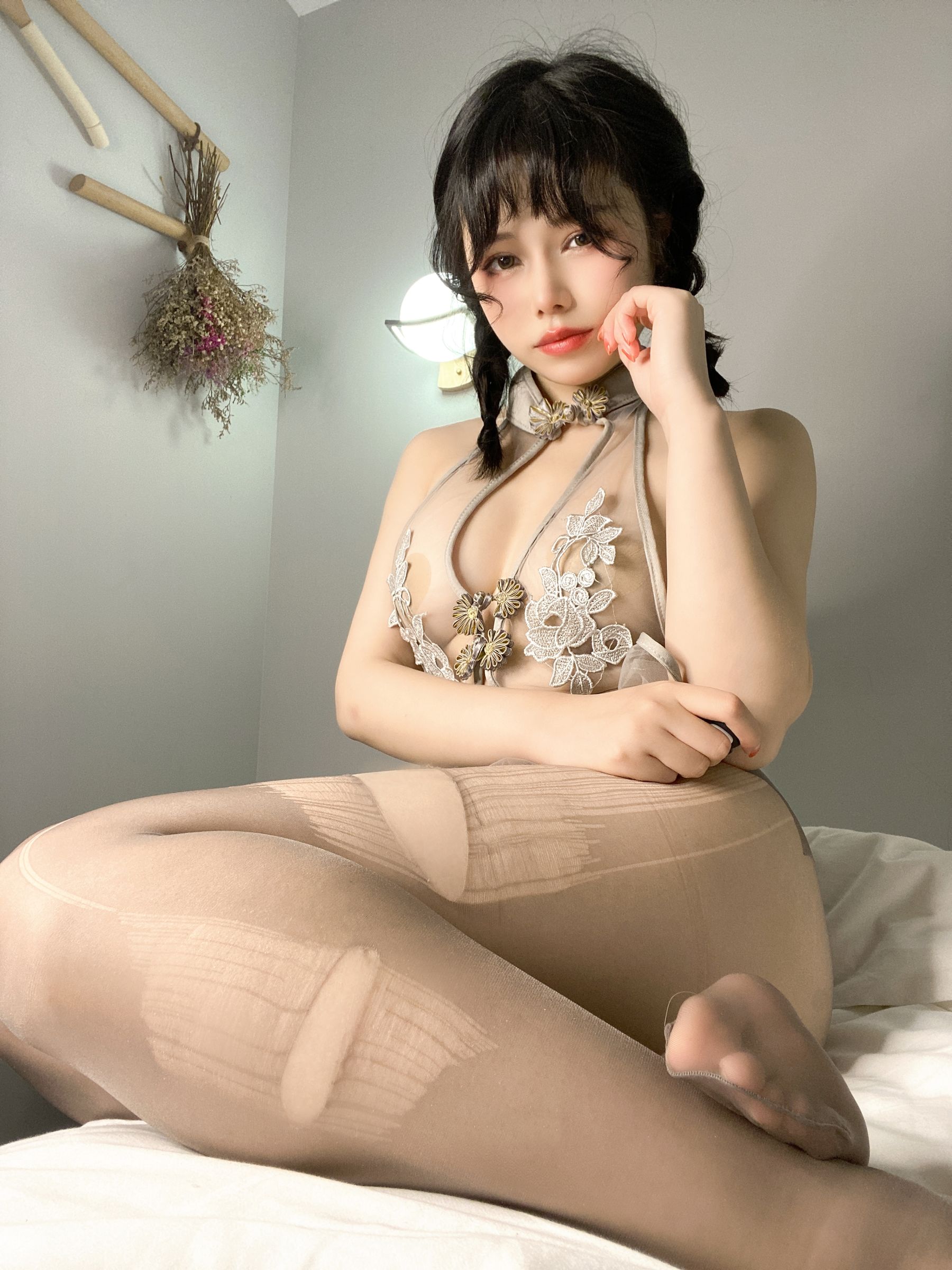 图片[1] - 七月喵子 - 透明灰撕袜 [45P] - 机器猫次元 - 机器猫次元