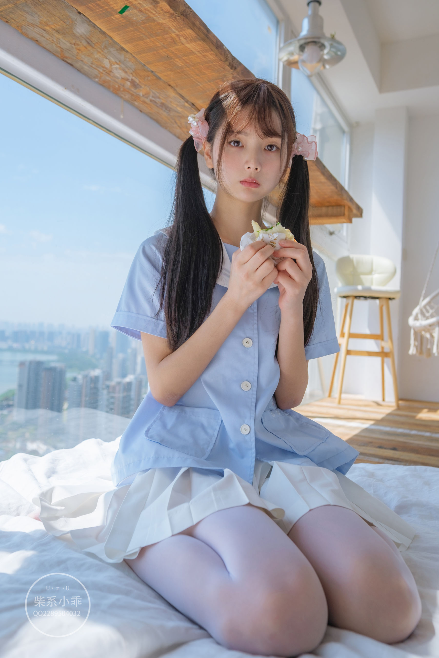 图片[1] - 稚乖画册 - 晴空 白丝双马尾 [79P] - 机器猫次元 - 机器猫次元
