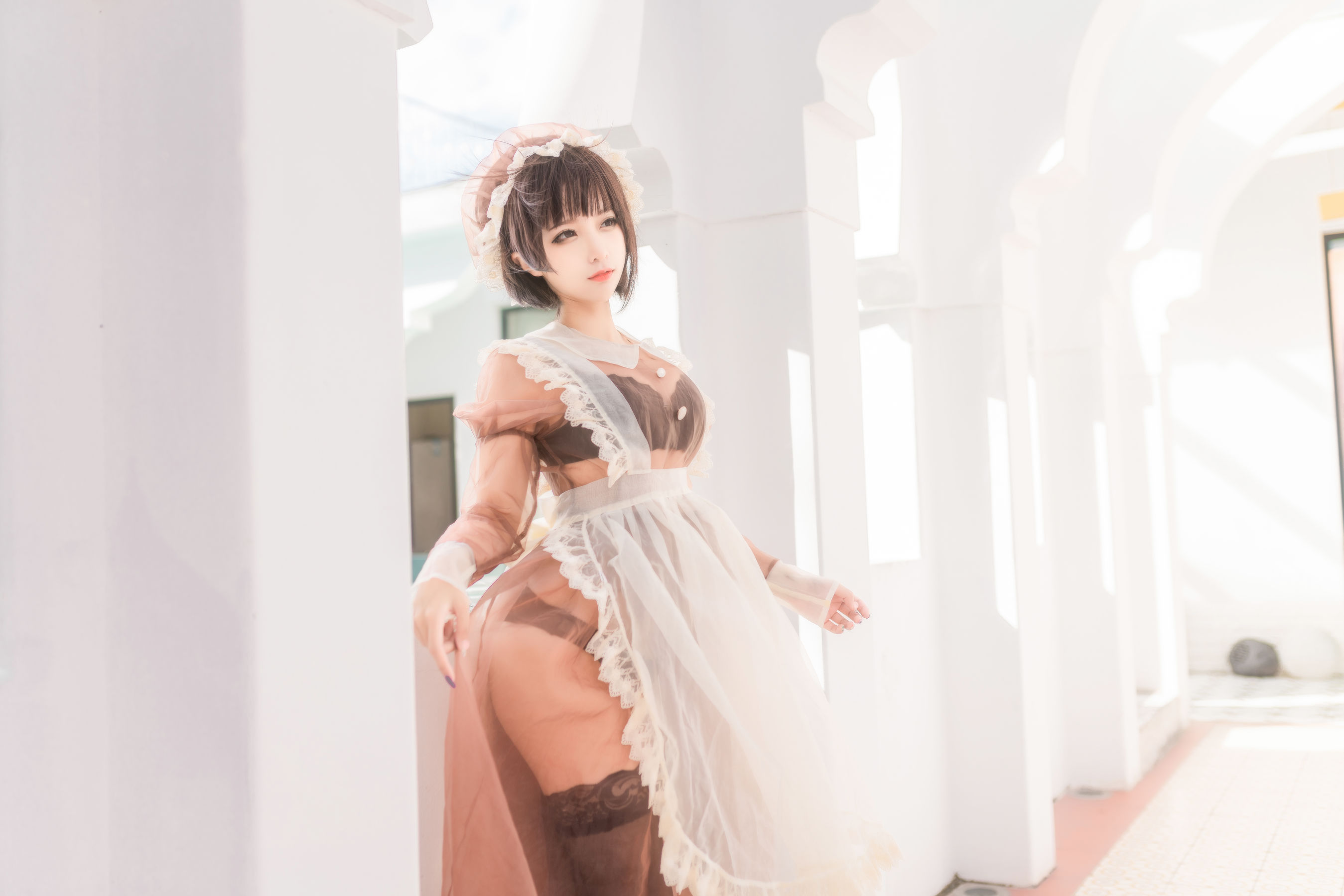 图片[1] - 蠢沫沫 - 纱-室外女仆 [40P] - 机器猫次元 - 机器猫次元